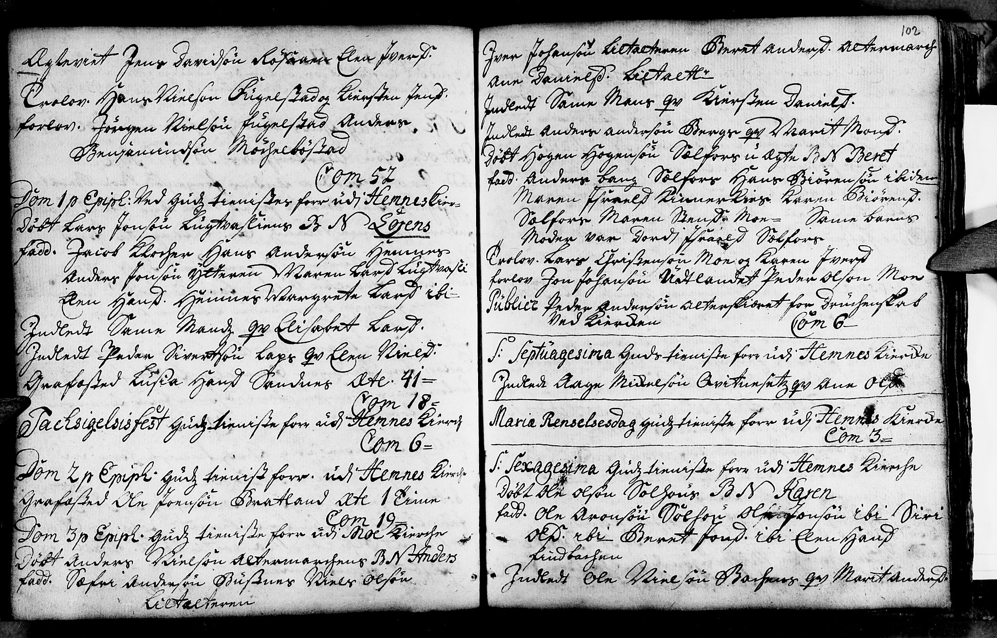 Ministerialprotokoller, klokkerbøker og fødselsregistre - Nordland, AV/SAT-A-1459/825/L0346: Parish register (official) no. 825A02, 1729-1748, p. 102
