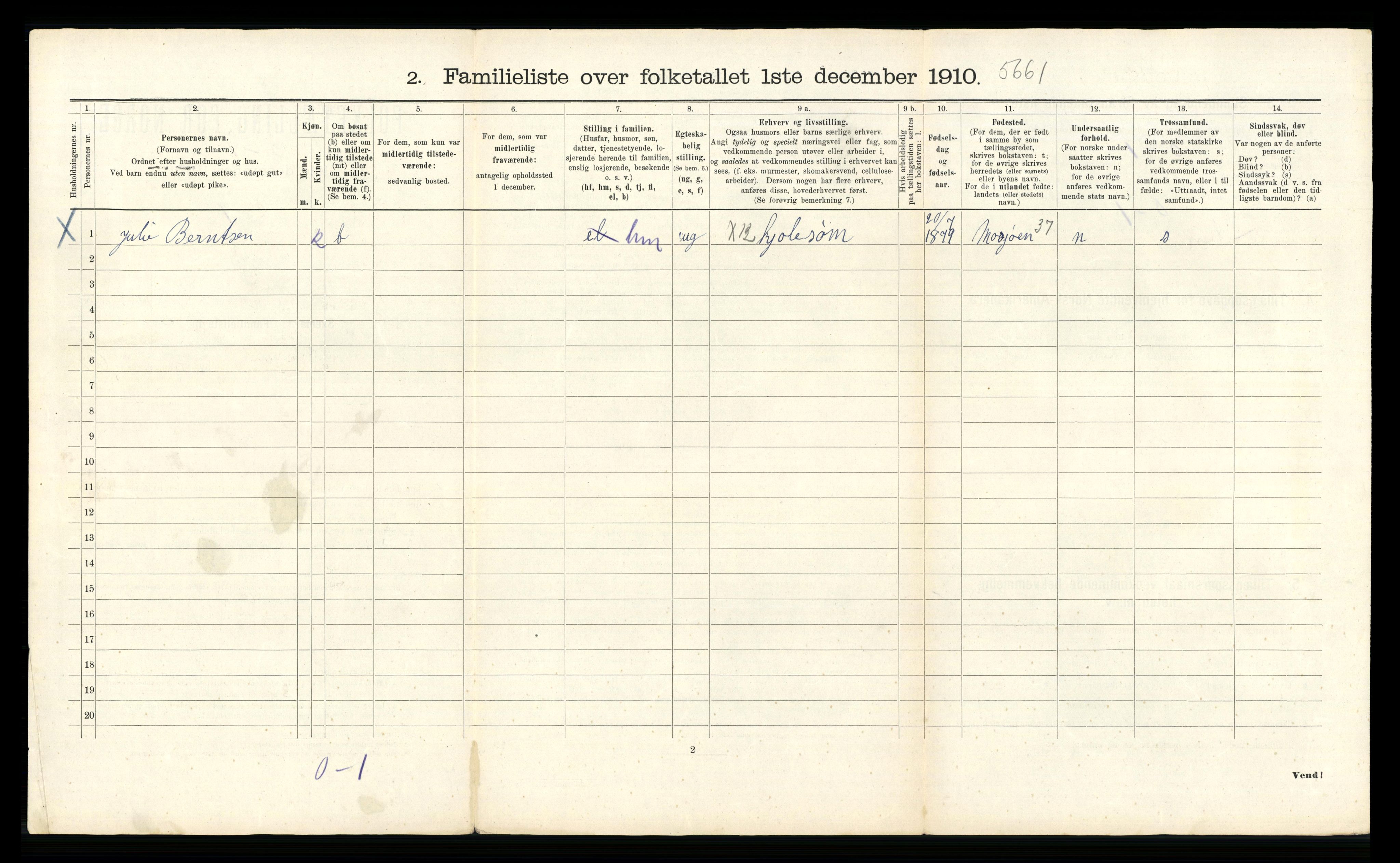 RA, 1910 census for Bergen, 1910, p. 21578