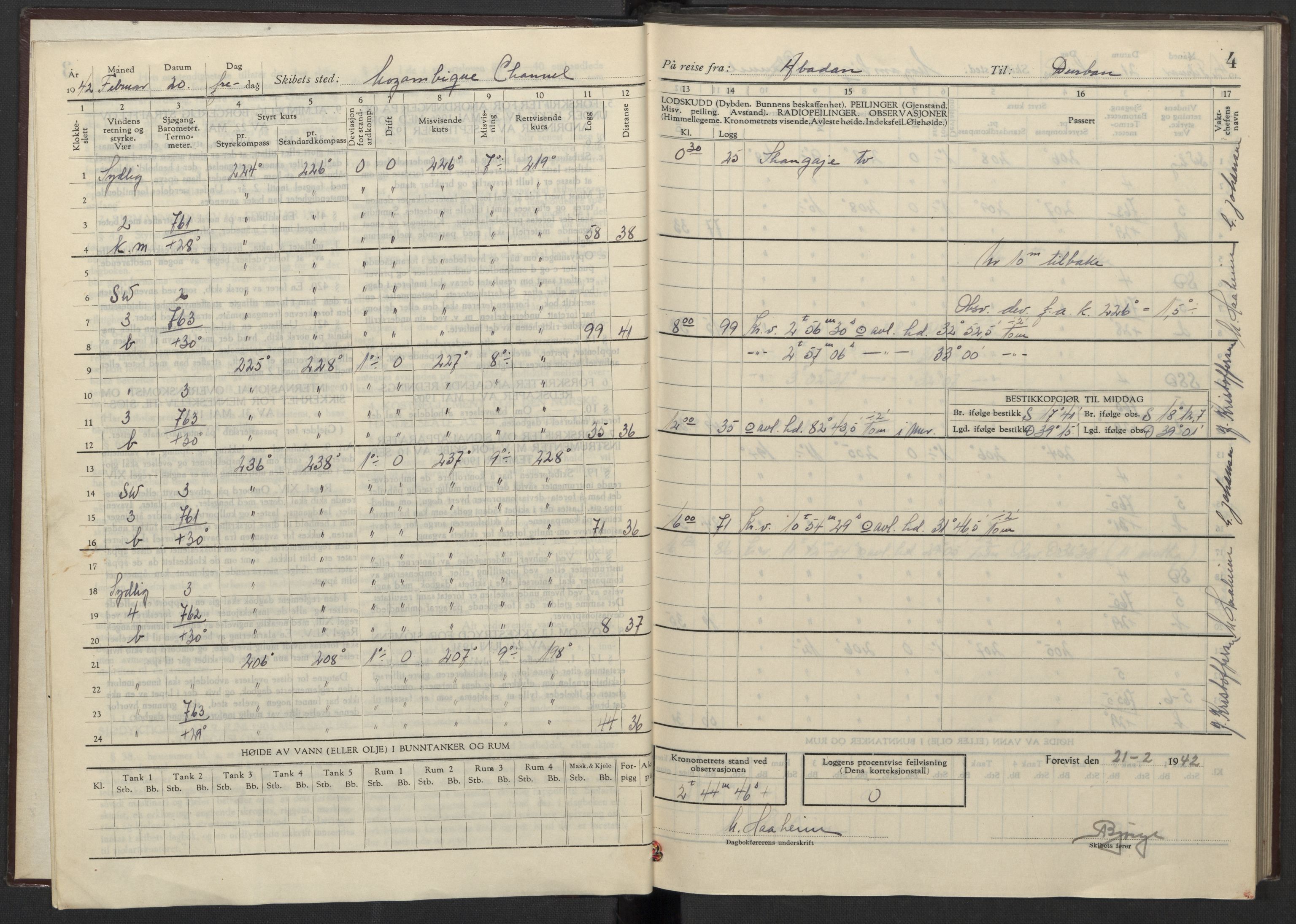 Nortraship, Skipsdagbøker, AV/RA-S-2168/F/L1885/0002: Boknr. 10489 - 10493 / Boknr. 10490 Jotunfjell, 1942, p. 4