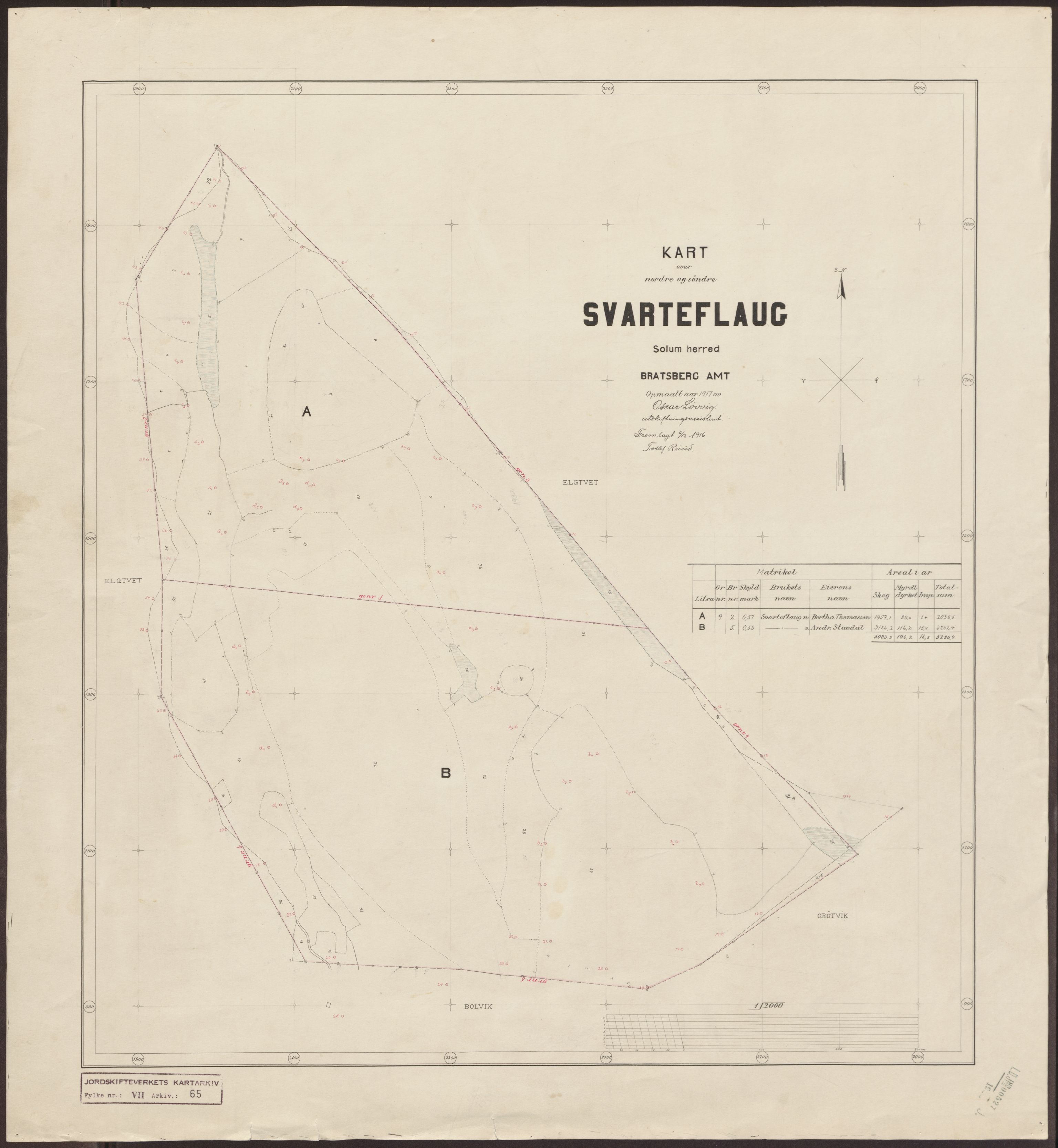 Jordskifteverkets kartarkiv, RA/S-3929/T, 1859-1988, p. 80