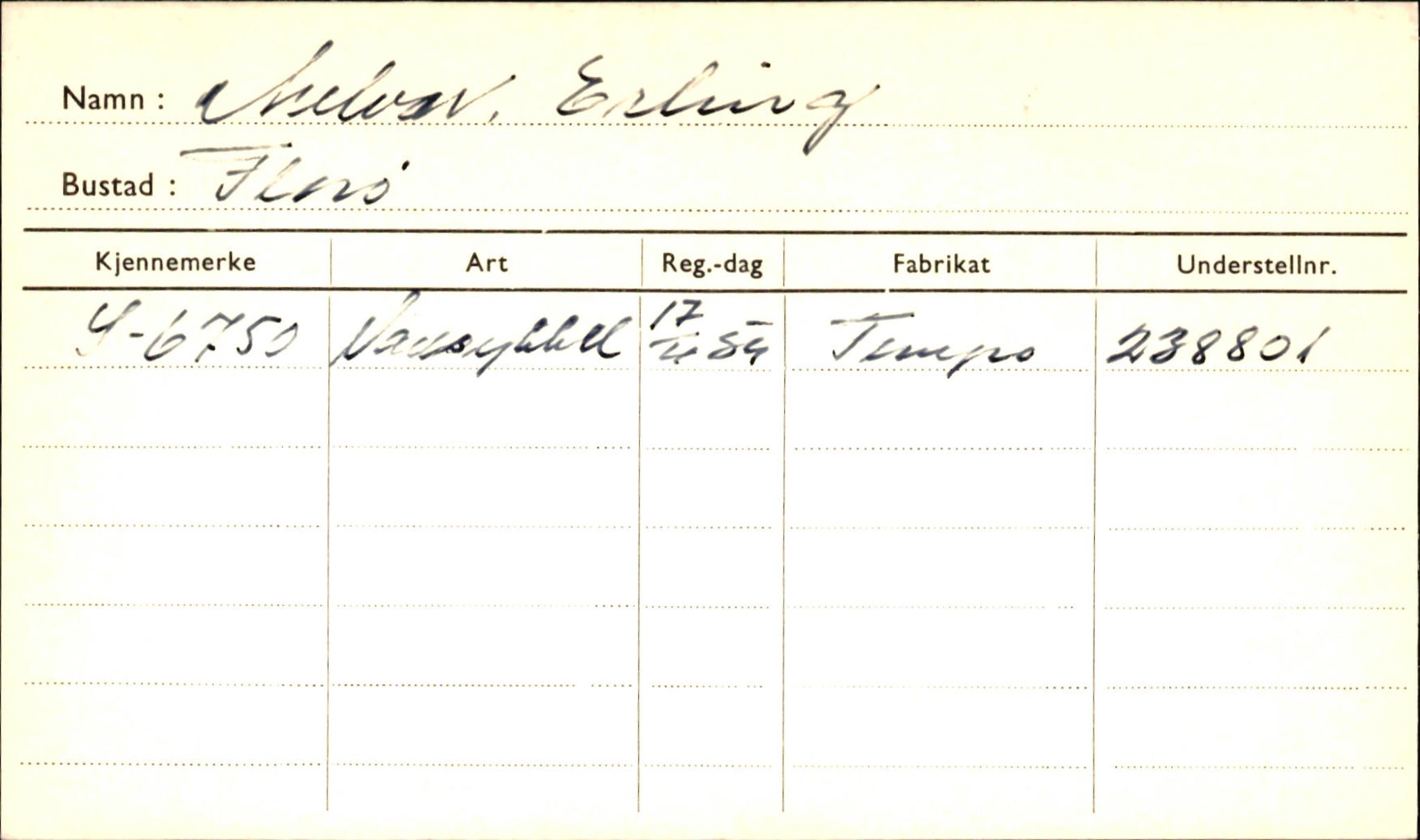 Statens vegvesen, Sogn og Fjordane vegkontor, AV/SAB-A-5301/4/F/L0001D: Eigarregister Fjordane til 1.6.1961, 1930-1961, p. 596