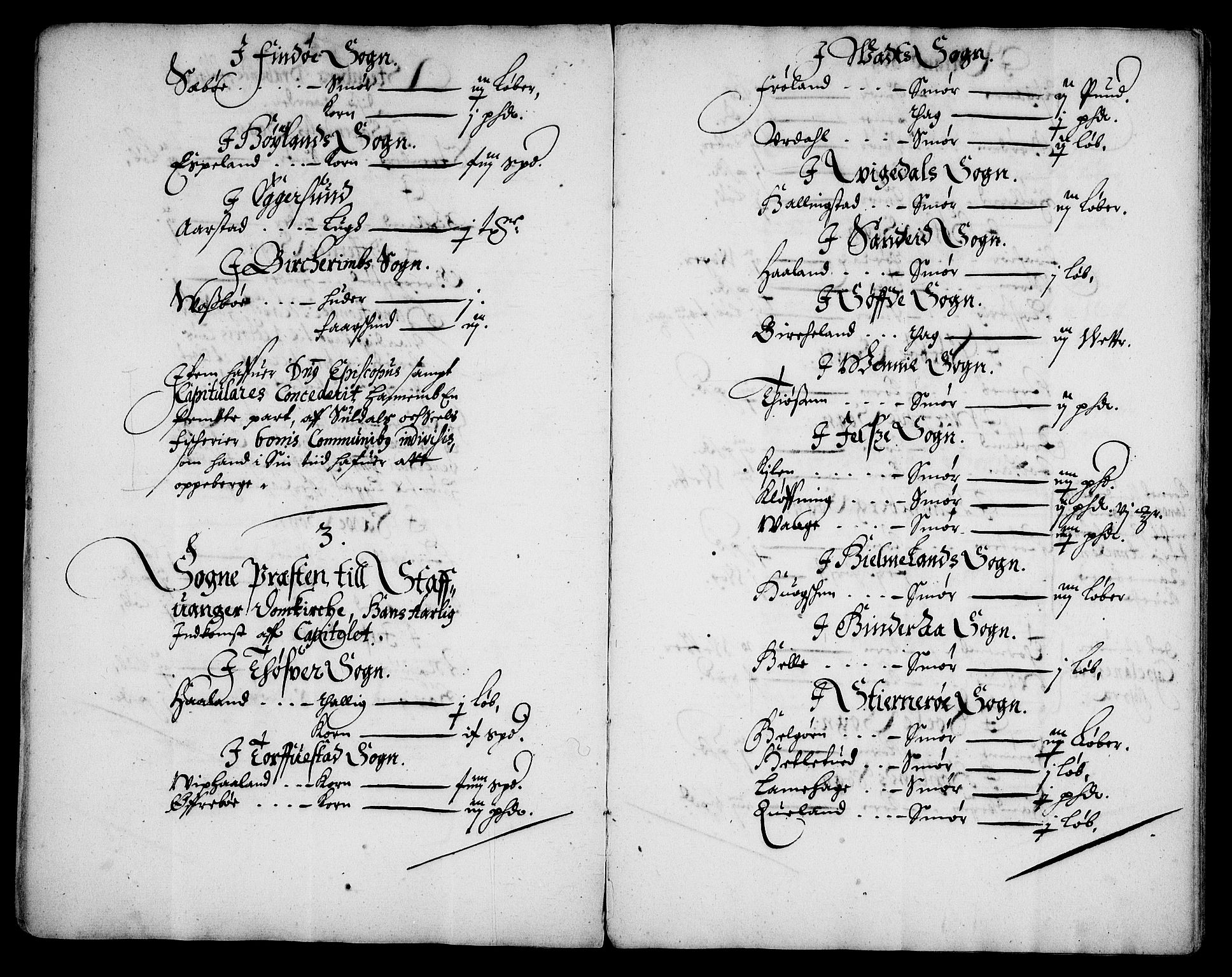 Rentekammeret inntil 1814, Realistisk ordnet avdeling, AV/RA-EA-4070/Fc/Fca/L0002/0006: [Ca II]  Kristiansand stift / Stavanger kapitels jordebok med "Beneficiarii Adkomst", 1665