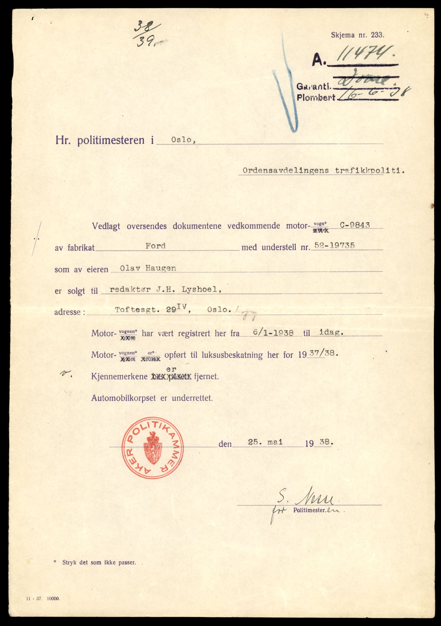 Møre og Romsdal vegkontor - Ålesund trafikkstasjon, AV/SAT-A-4099/F/Fe/L0043: Registreringskort for kjøretøy T 14080 - T 14204, 1927-1998, p. 487