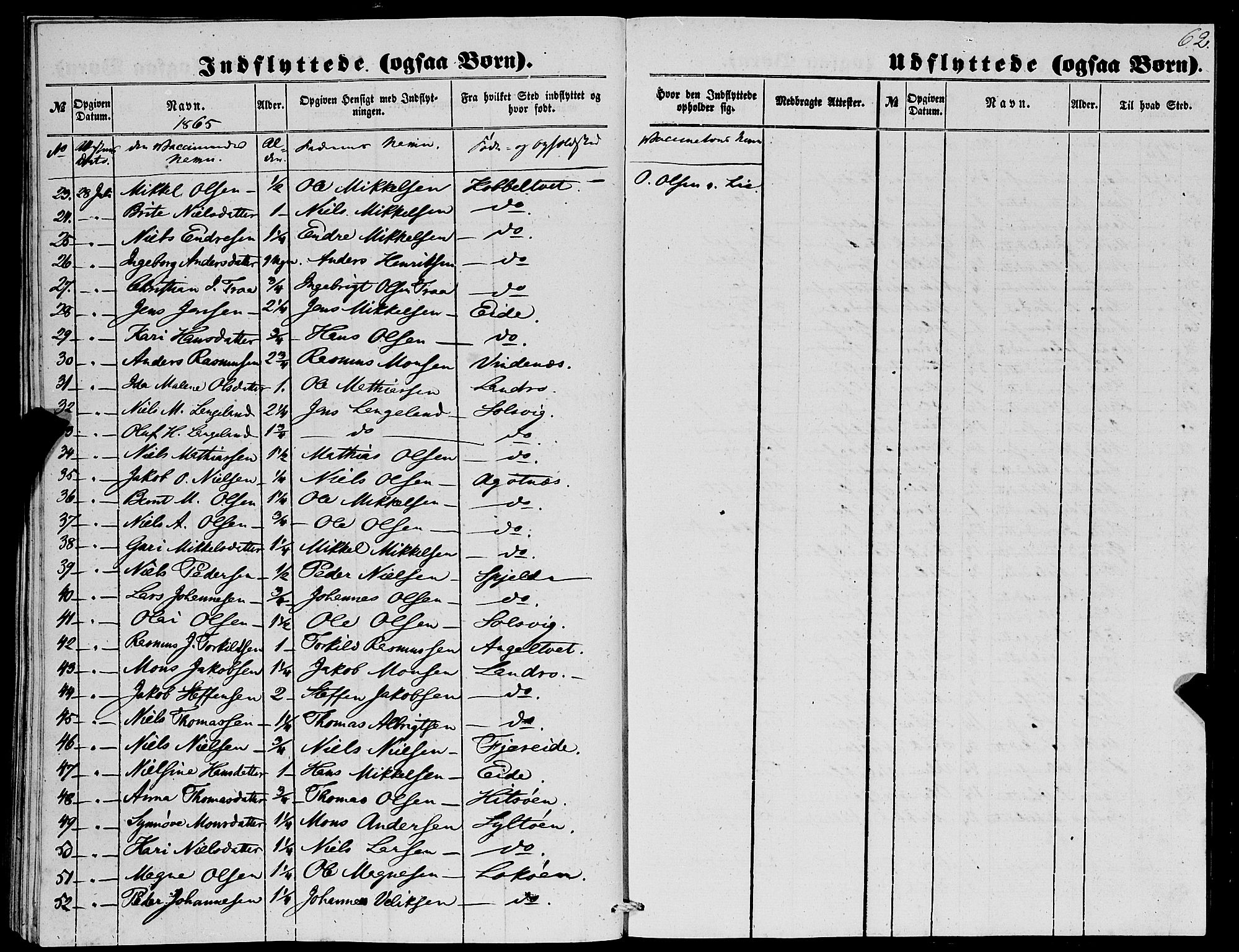 Fjell sokneprestembete, AV/SAB-A-75301/H/Haa: Parish register (official) no. A 4, 1851-1870, p. 62