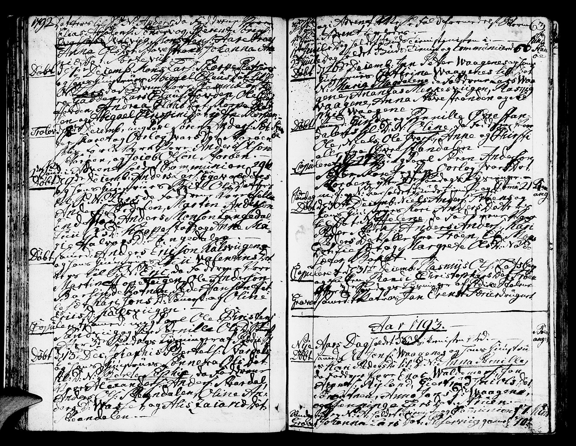 Kinn sokneprestembete, SAB/A-80801/H/Haa/Haaa/L0003: Parish register (official) no. A 3, 1785-1821, p. 63