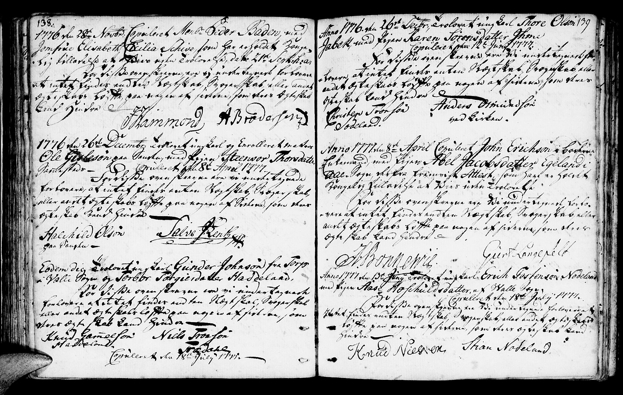 Mandal sokneprestkontor, AV/SAK-1111-0030/F/Fa/Faa/L0006: Parish register (official) no. A 6, 1755-1783, p. 138-139