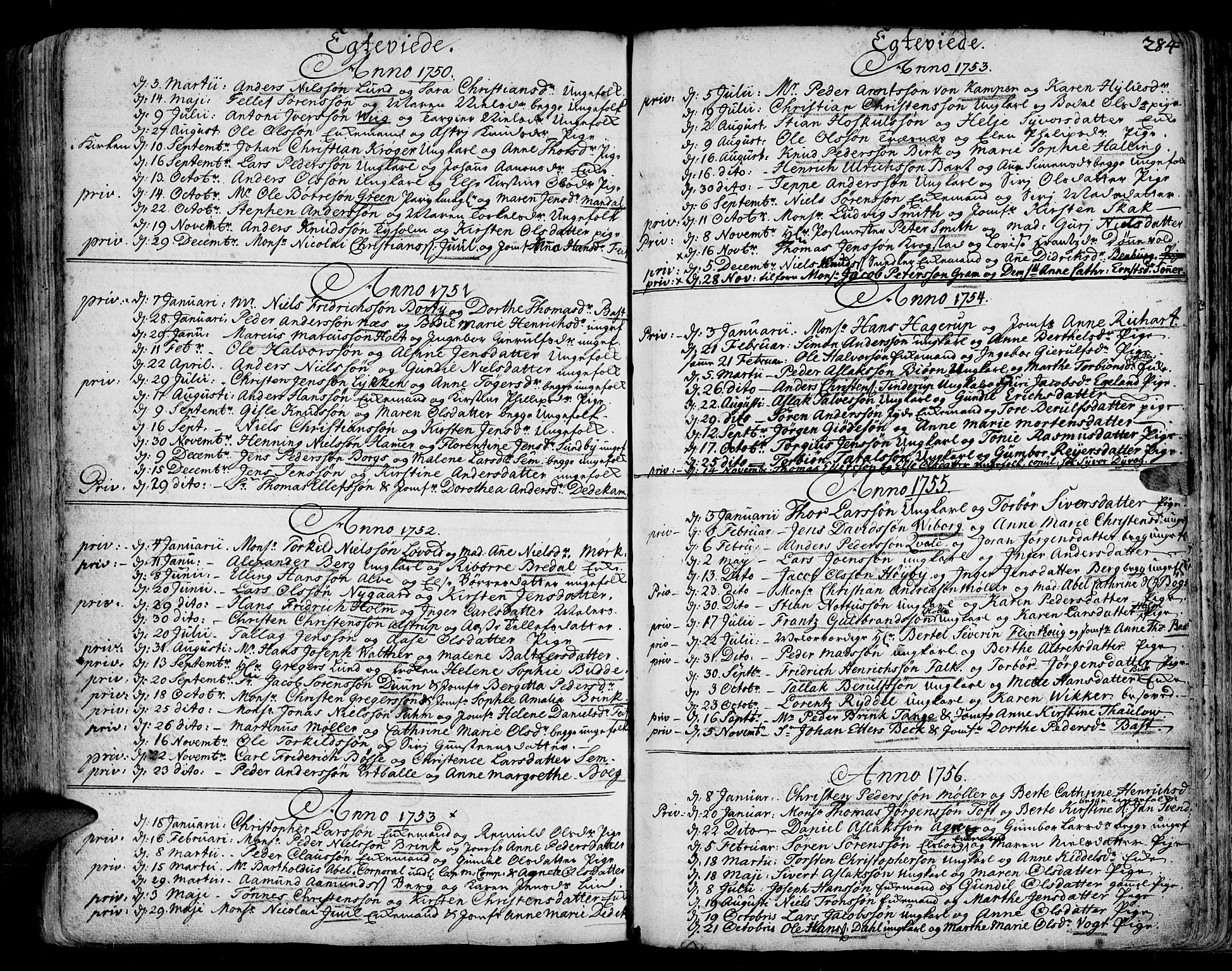 Arendal sokneprestkontor, Trefoldighet, SAK/1111-0040/F/Fa/L0001: Parish register (official) no. A 1, 1703-1815, p. 360