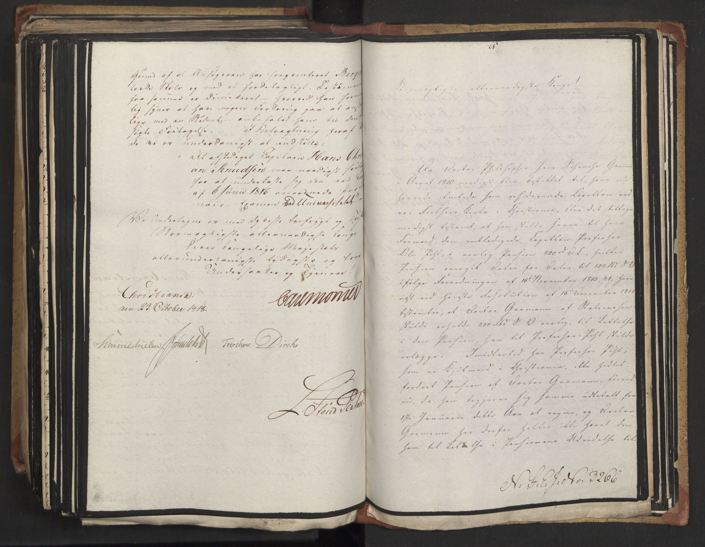 Statsrådsavdelingen i Stockholm, AV/RA-S-1003/D/Da/L0015: Regjeringsinnstillinger nr. 3058-3300, 1818, p. 506