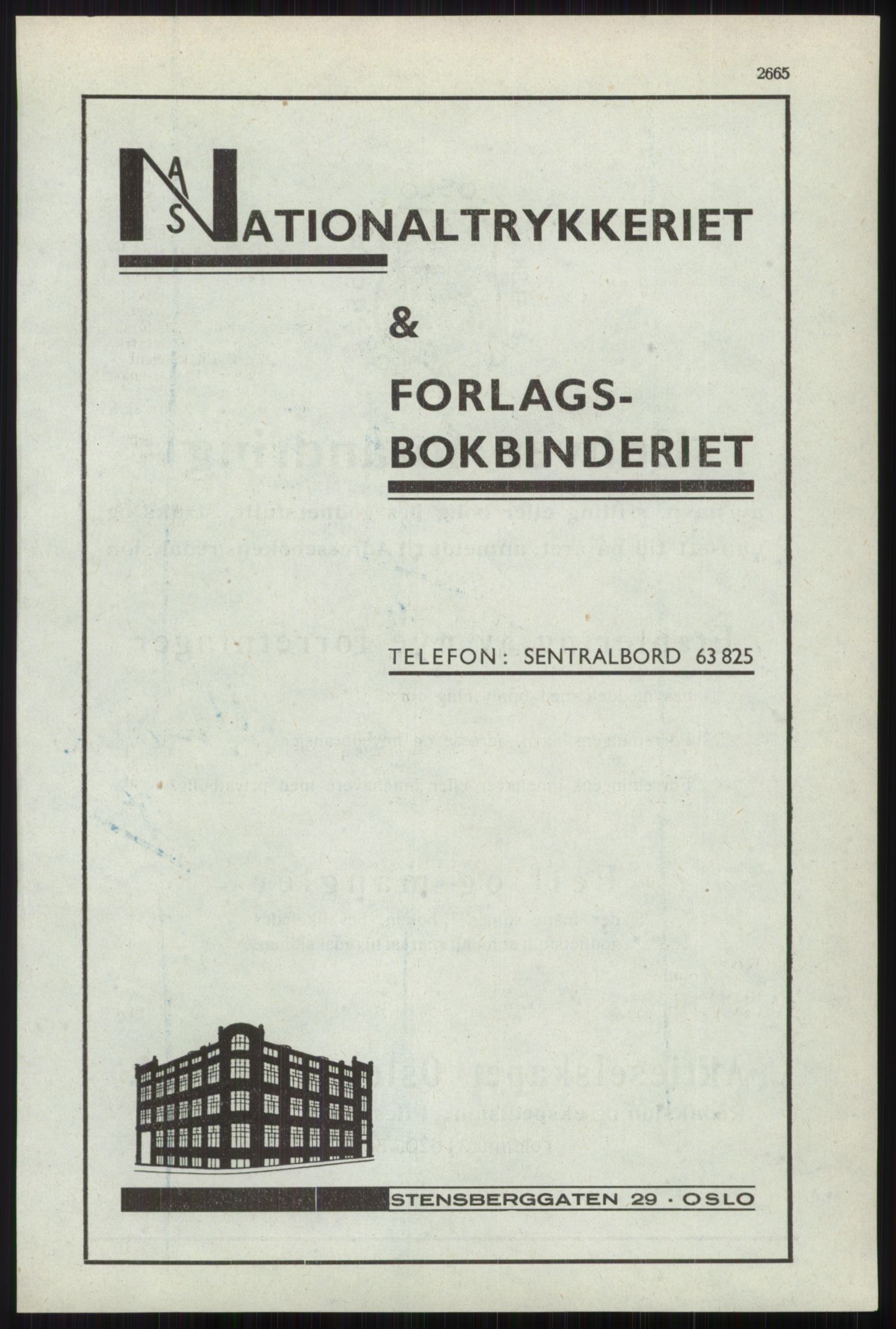 Kristiania/Oslo adressebok, PUBL/-, 1941, p. 2665
