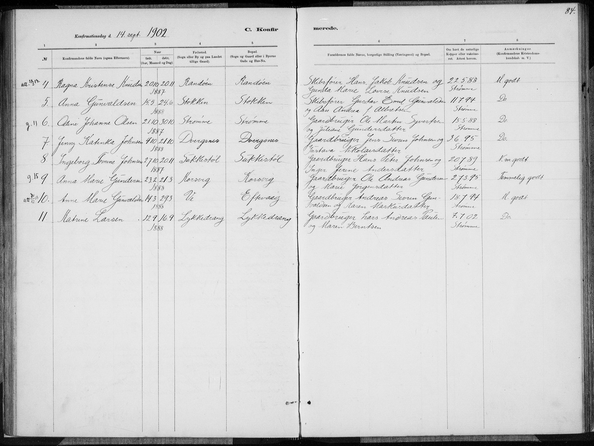 Oddernes sokneprestkontor, AV/SAK-1111-0033/F/Fa/Fab/L0002: Parish register (official) no. A 2, 1884-1903, p. 84