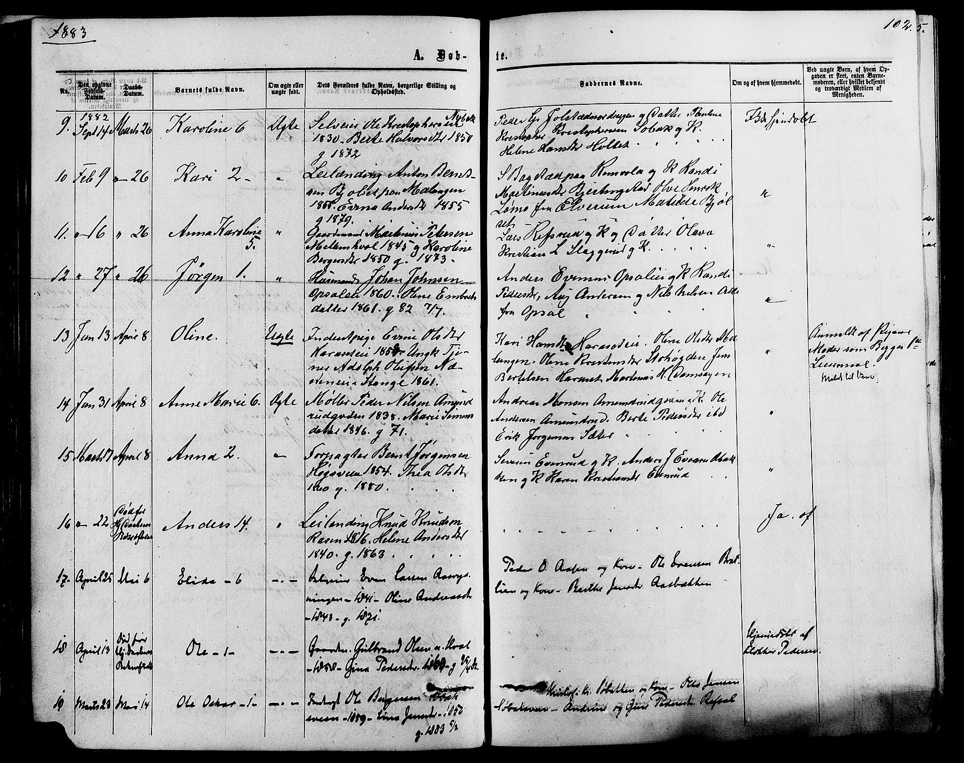 Romedal prestekontor, AV/SAH-PREST-004/K/L0006: Parish register (official) no. 6, 1866-1886, p. 102