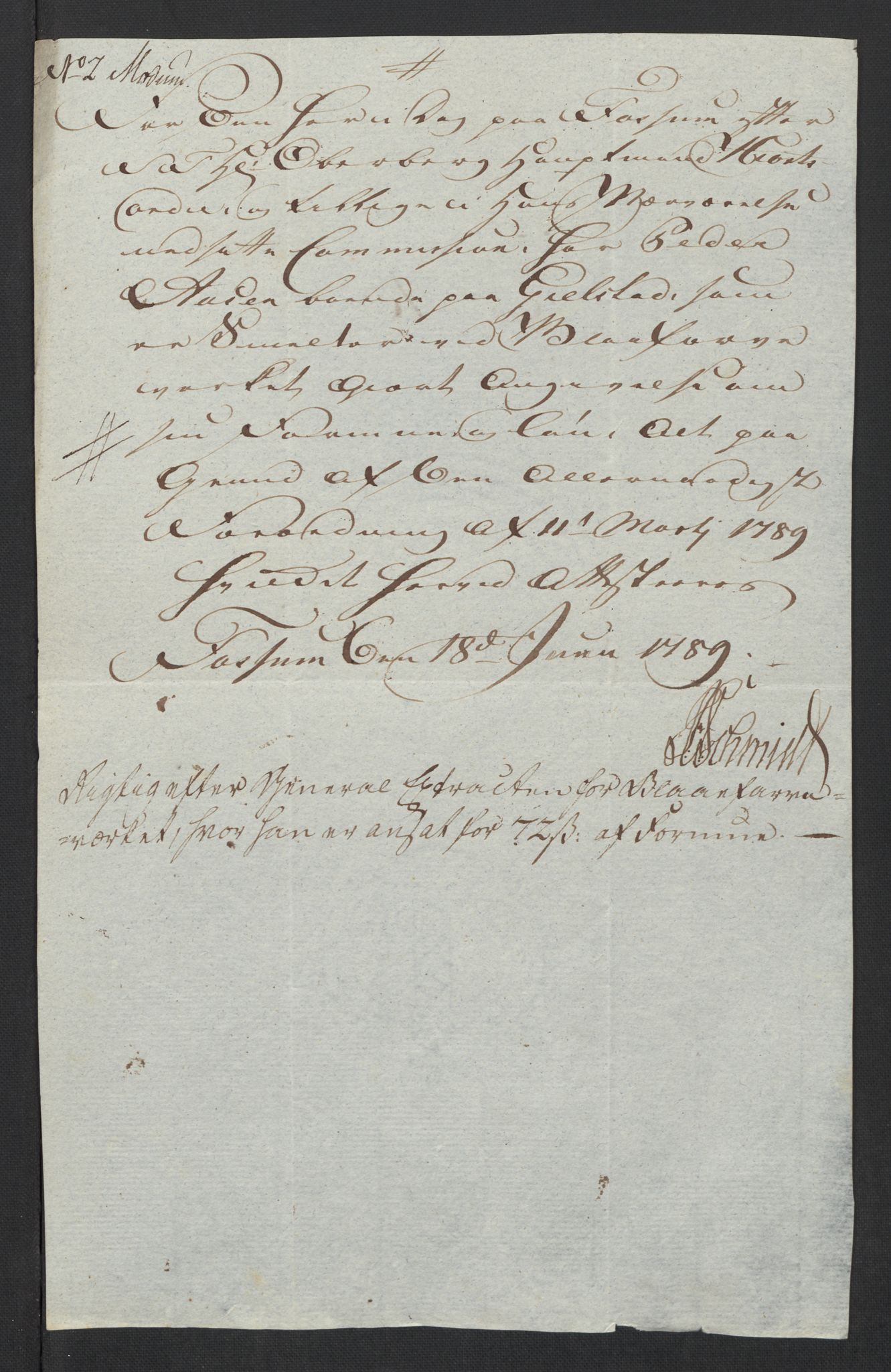 Rentekammeret inntil 1814, Reviderte regnskaper, Mindre regnskaper, AV/RA-EA-4068/Rf/Rfe/L0005: Buskerud fogderi. Christiania, 1789, p. 267