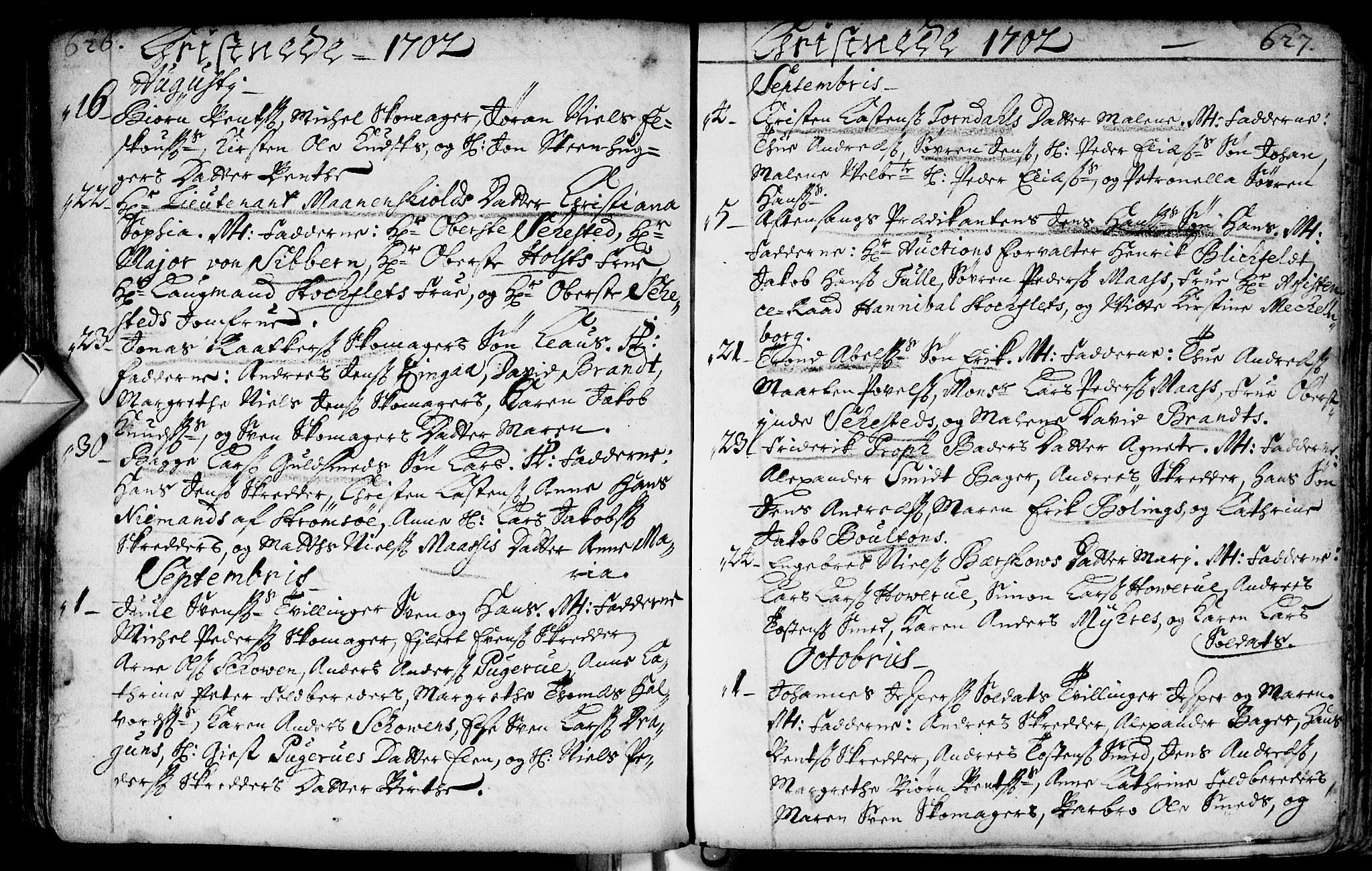 Bragernes kirkebøker, AV/SAKO-A-6/F/Fa/L0002: Parish register (official) no. I 2, 1680-1705, p. 626-627