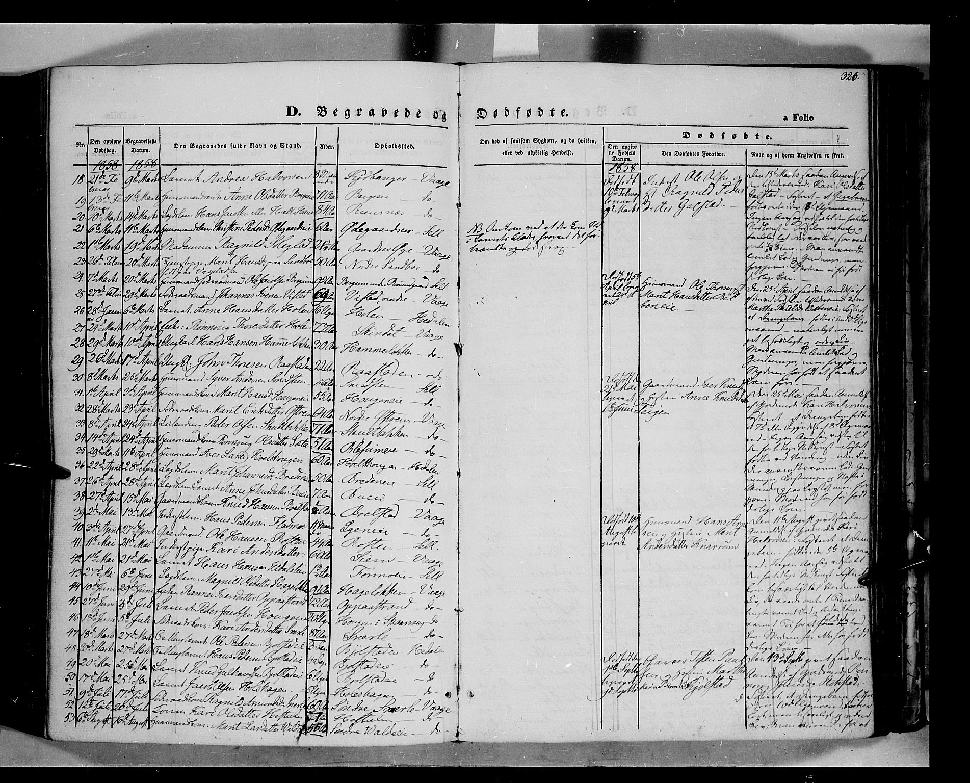 Vågå prestekontor, AV/SAH-PREST-076/H/Ha/Haa/L0006: Parish register (official) no. 6 /1, 1856-1872, p. 326