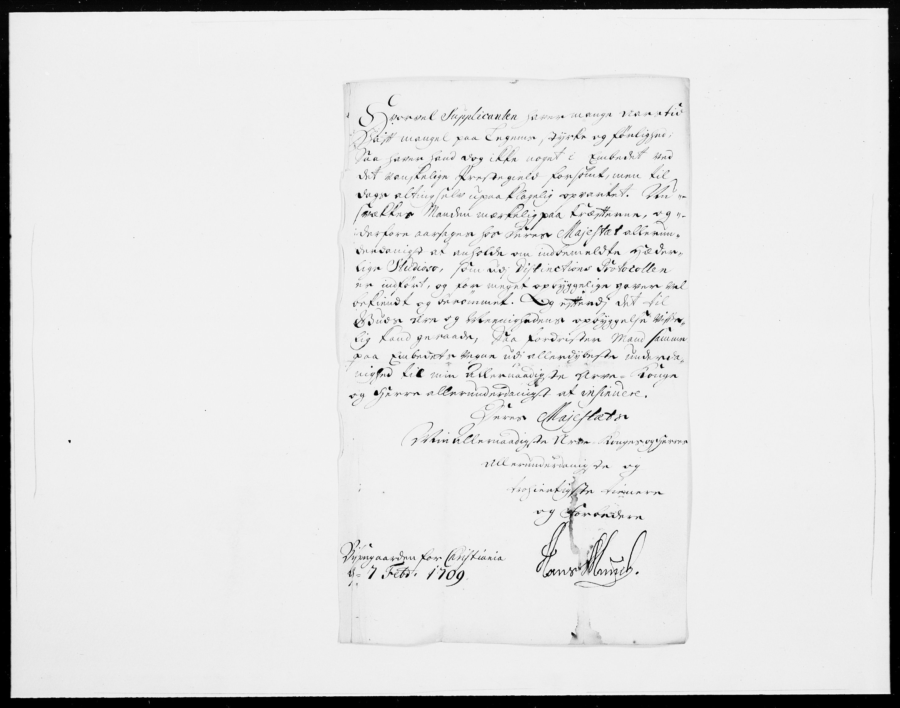 Danske Kanselli 1572-1799, RA/EA-3023/F/Fc/Fcc/Fcca/L0070: Norske innlegg 1572-1799, 1711, p. 159