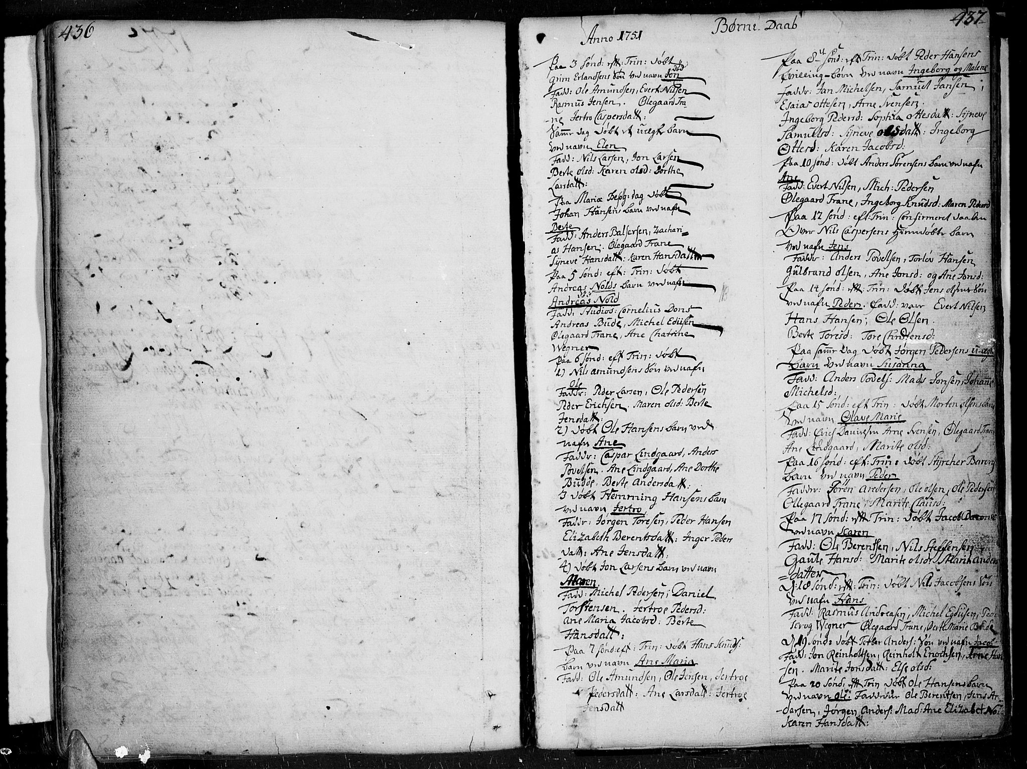 Ibestad sokneprestembete, SATØ/S-0077/H/Ha/Haa/L0002kirke: Parish register (official) no. 2, 1751-1775, p. 436-437