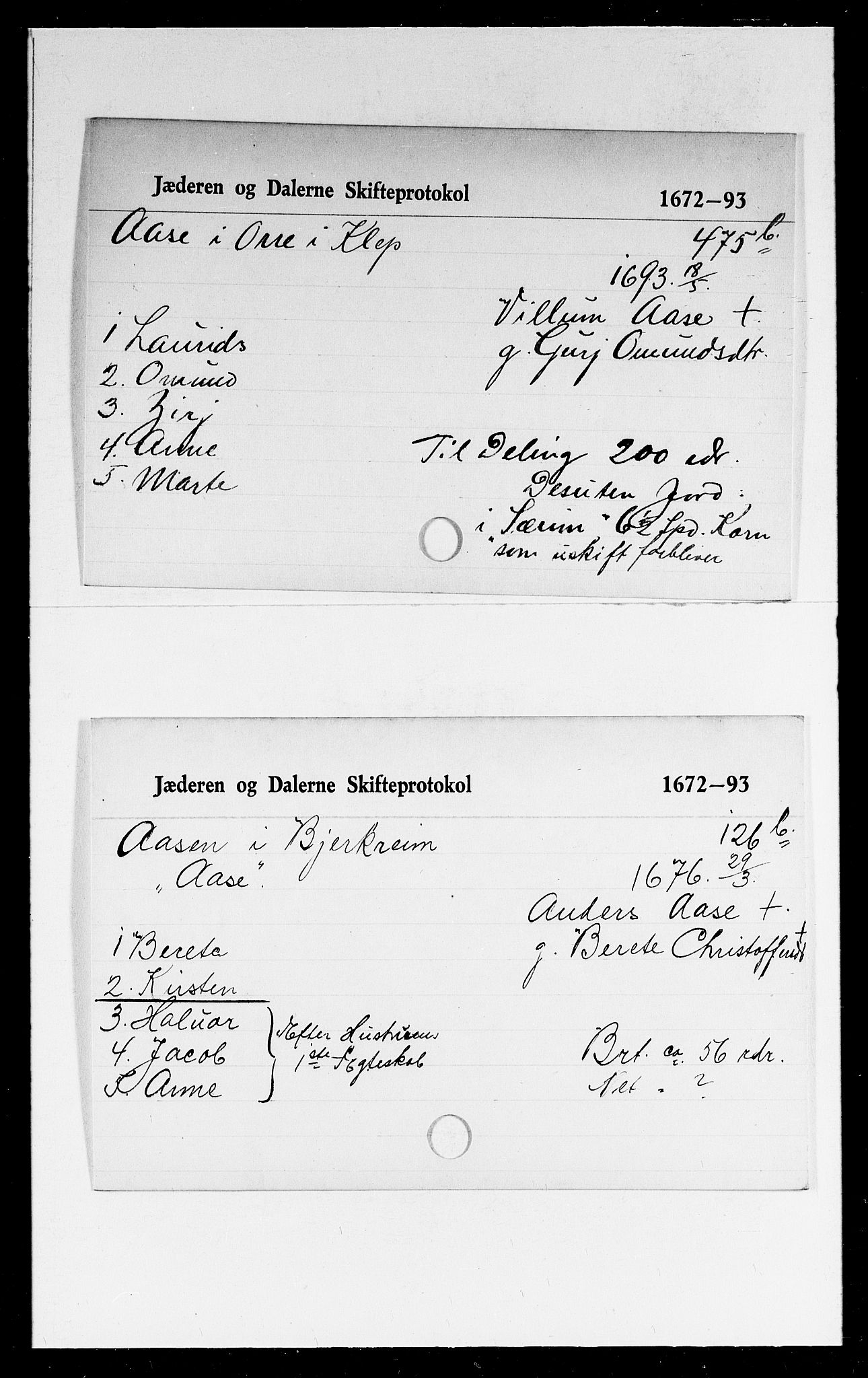 Jæren og Dalane sorenskriveri, AV/SAST-A-100306/5, 1672-1693, p. 28