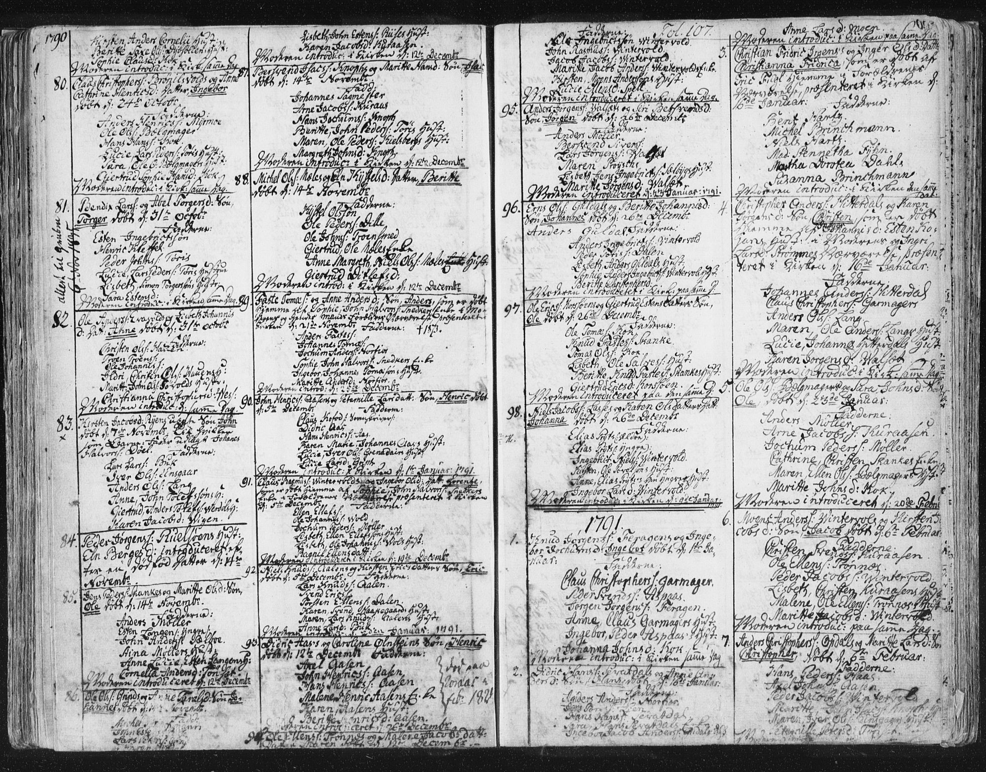 Ministerialprotokoller, klokkerbøker og fødselsregistre - Sør-Trøndelag, SAT/A-1456/681/L0926: Parish register (official) no. 681A04, 1767-1797, p. 107