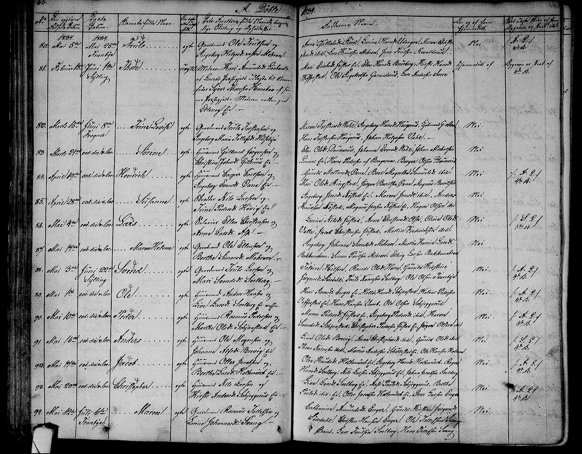 Lier kirkebøker, AV/SAKO-A-230/F/Fa/L0010: Parish register (official) no. I 10, 1827-1843, p. 65