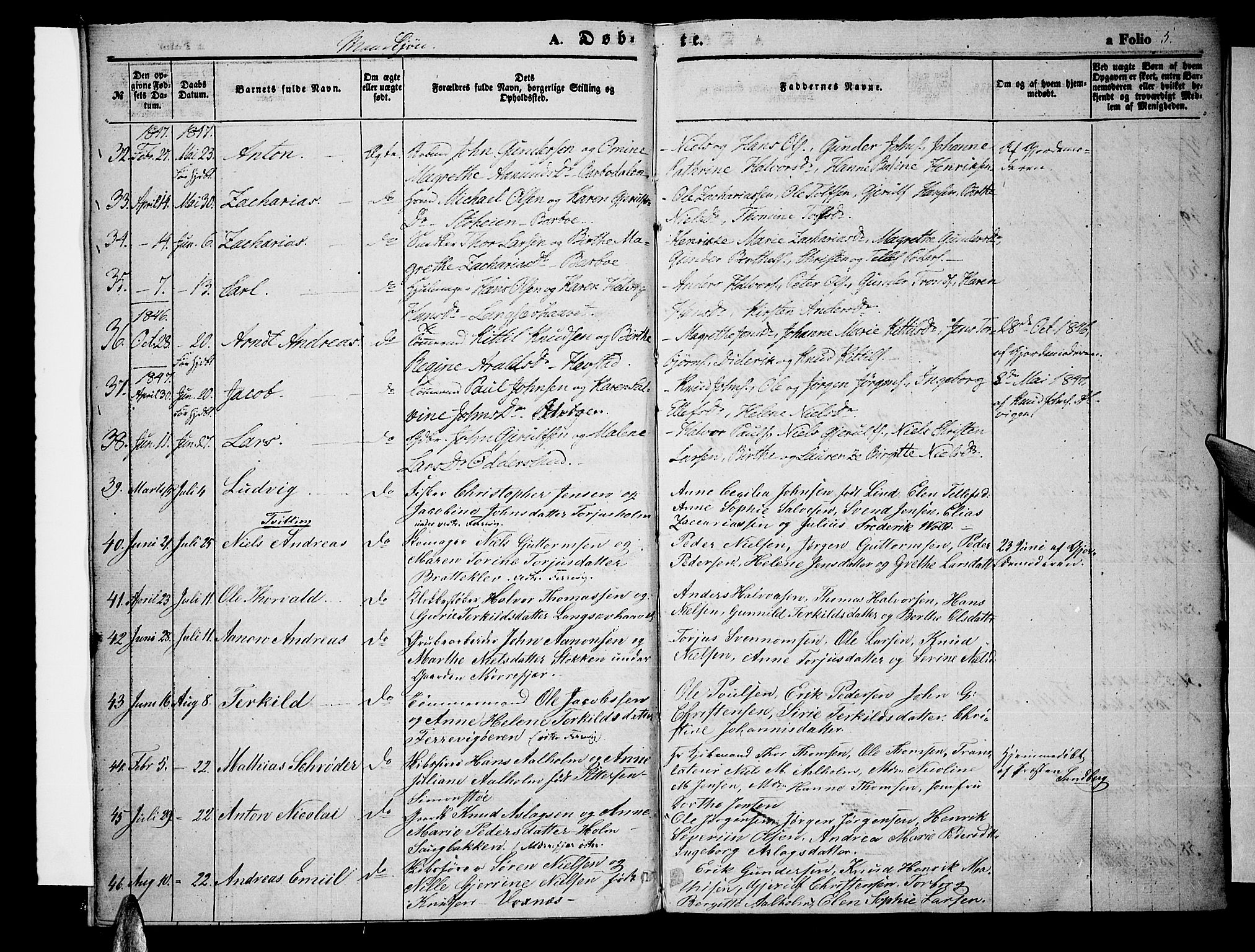 Tromøy sokneprestkontor, AV/SAK-1111-0041/F/Fa/L0005: Parish register (official) no. A 5, 1847-1856, p. 5