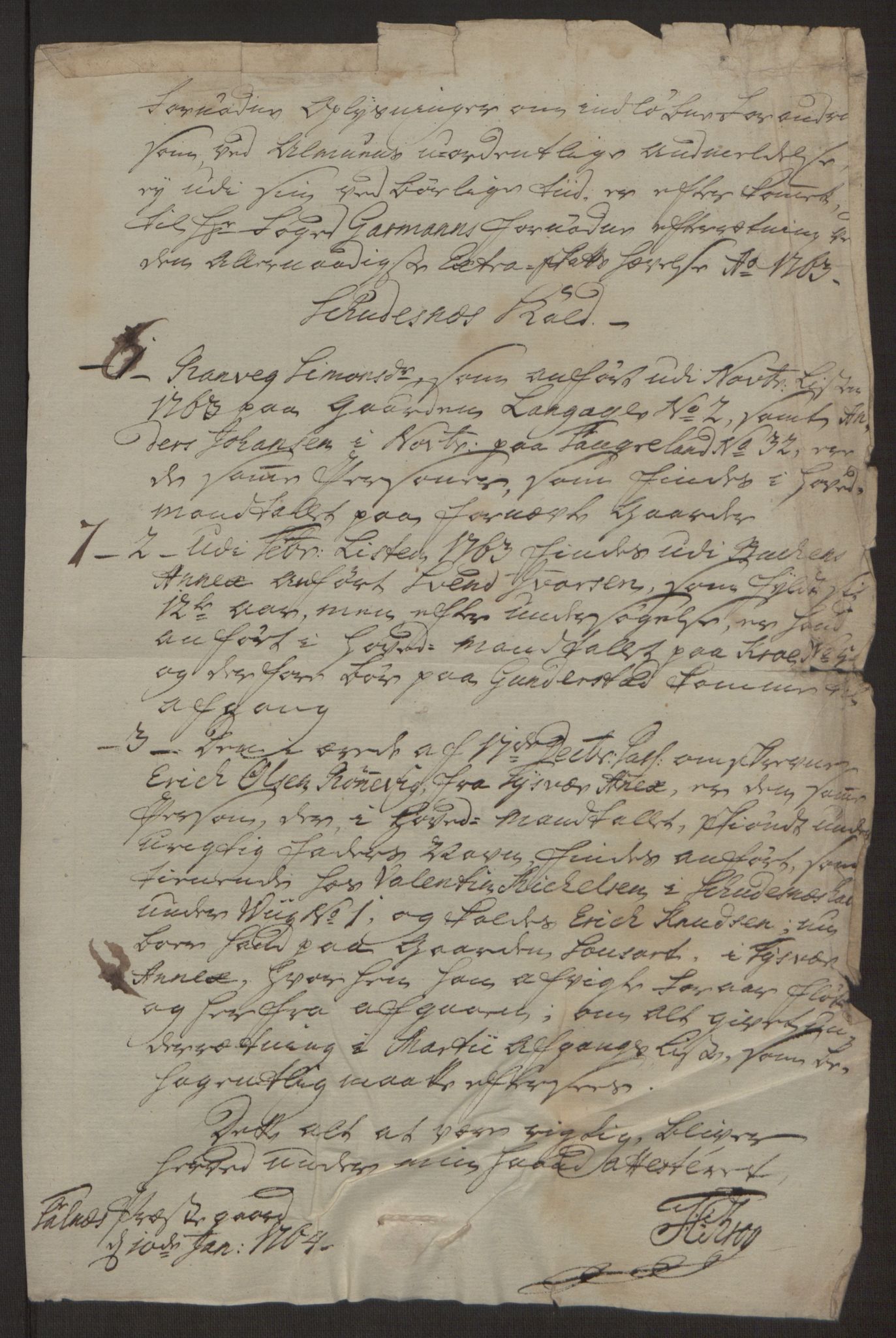 Rentekammeret inntil 1814, Reviderte regnskaper, Hovedkasseregnskaper, AV/RA-EA-4065/Rf/L0072b: Ekstraskatteregnskap, 1762, p. 646