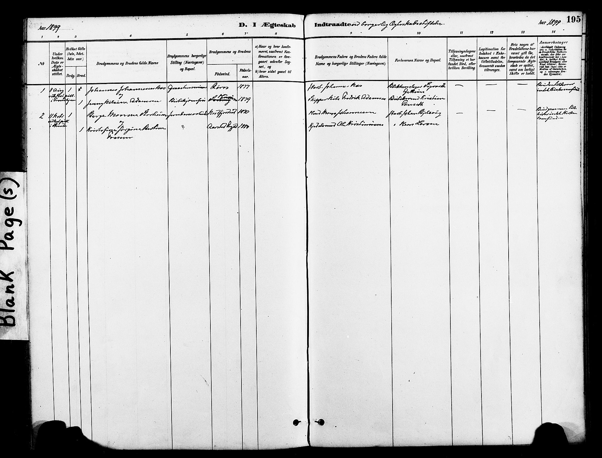 Ministerialprotokoller, klokkerbøker og fødselsregistre - Nord-Trøndelag, SAT/A-1458/712/L0100: Parish register (official) no. 712A01, 1880-1900, p. 195