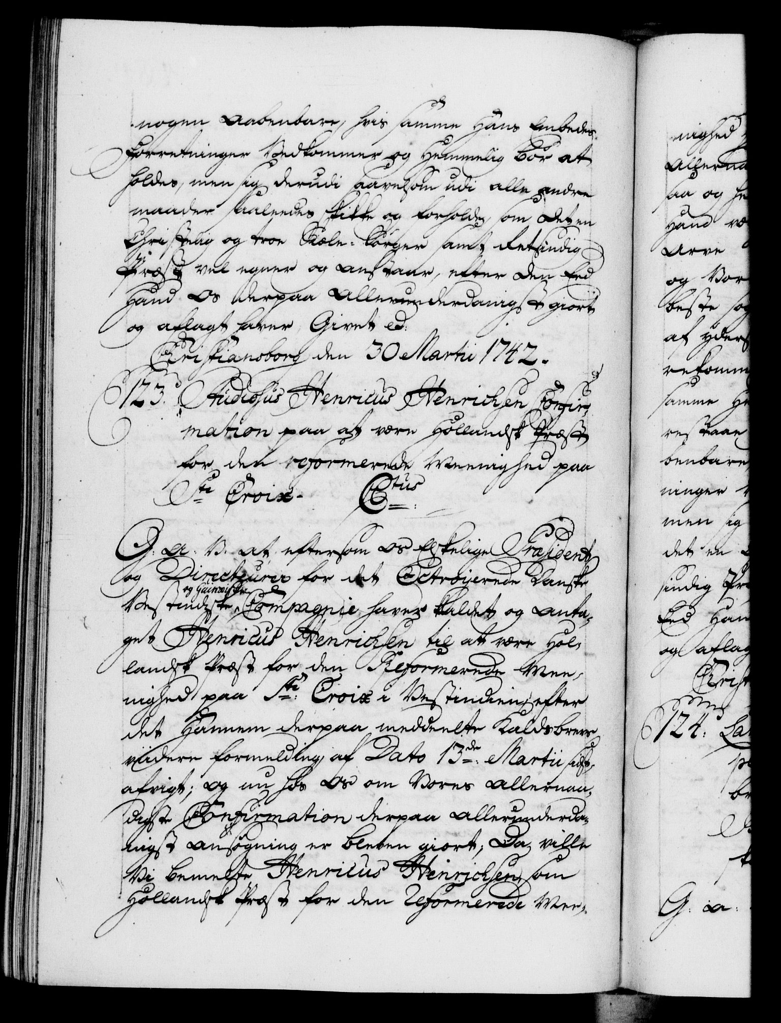 Danske Kanselli 1572-1799, AV/RA-EA-3023/F/Fc/Fca/Fcaa/L0032: Norske registre, 1741-1742, p. 464b