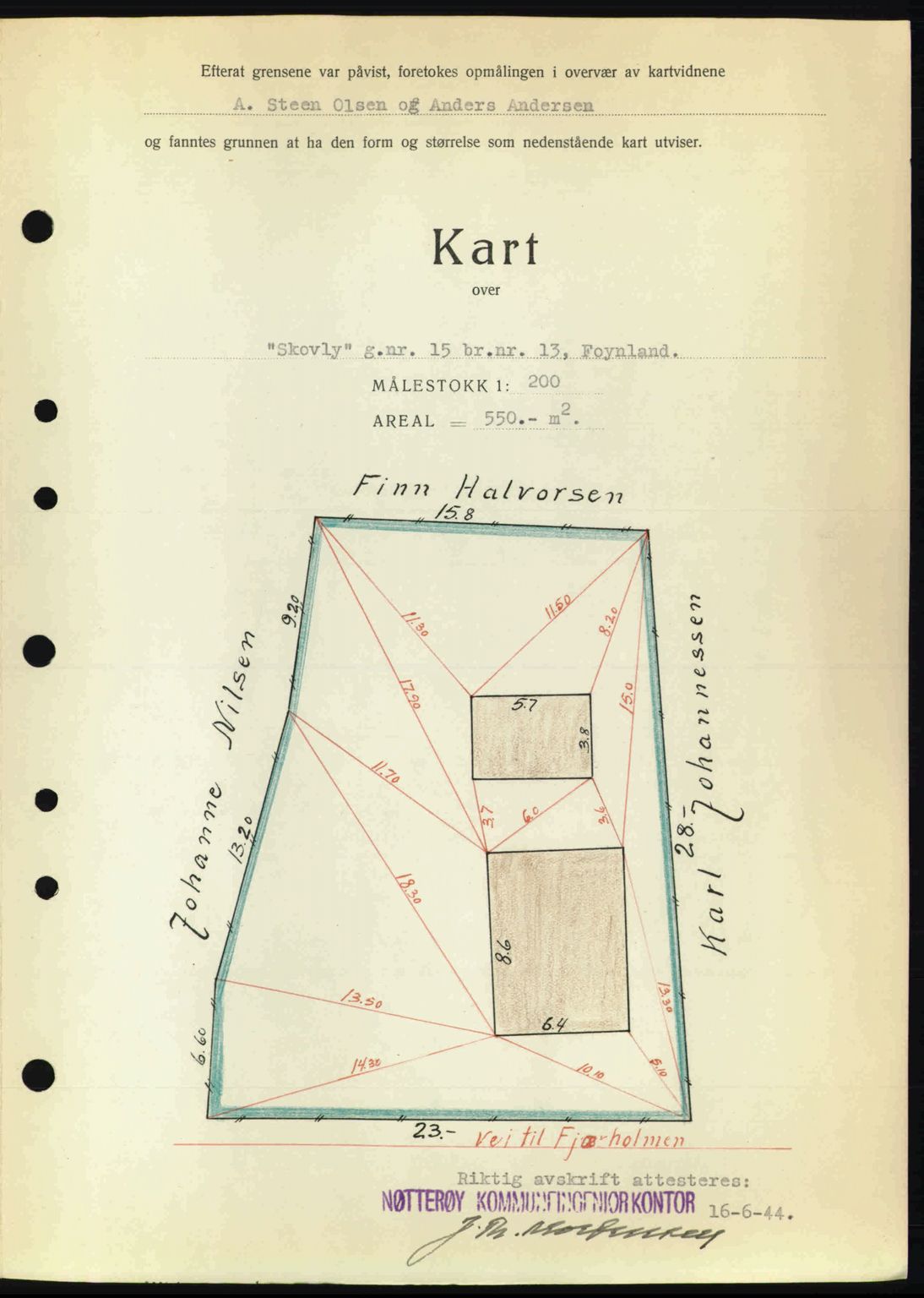 Tønsberg sorenskriveri, AV/SAKO-A-130/G/Ga/Gaa/L0015: Mortgage book no. A15, 1944-1944, Diary no: : 1359/1944