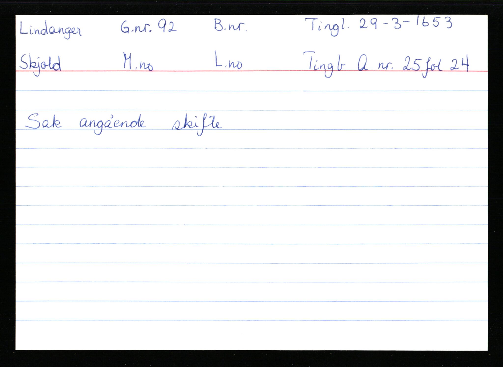 Statsarkivet i Stavanger, AV/SAST-A-101971/03/Y/Ym/L0035: Åstedskort sortert etter gårdsnavn: Leiranger - Lindanger, 1600-1950, p. 669