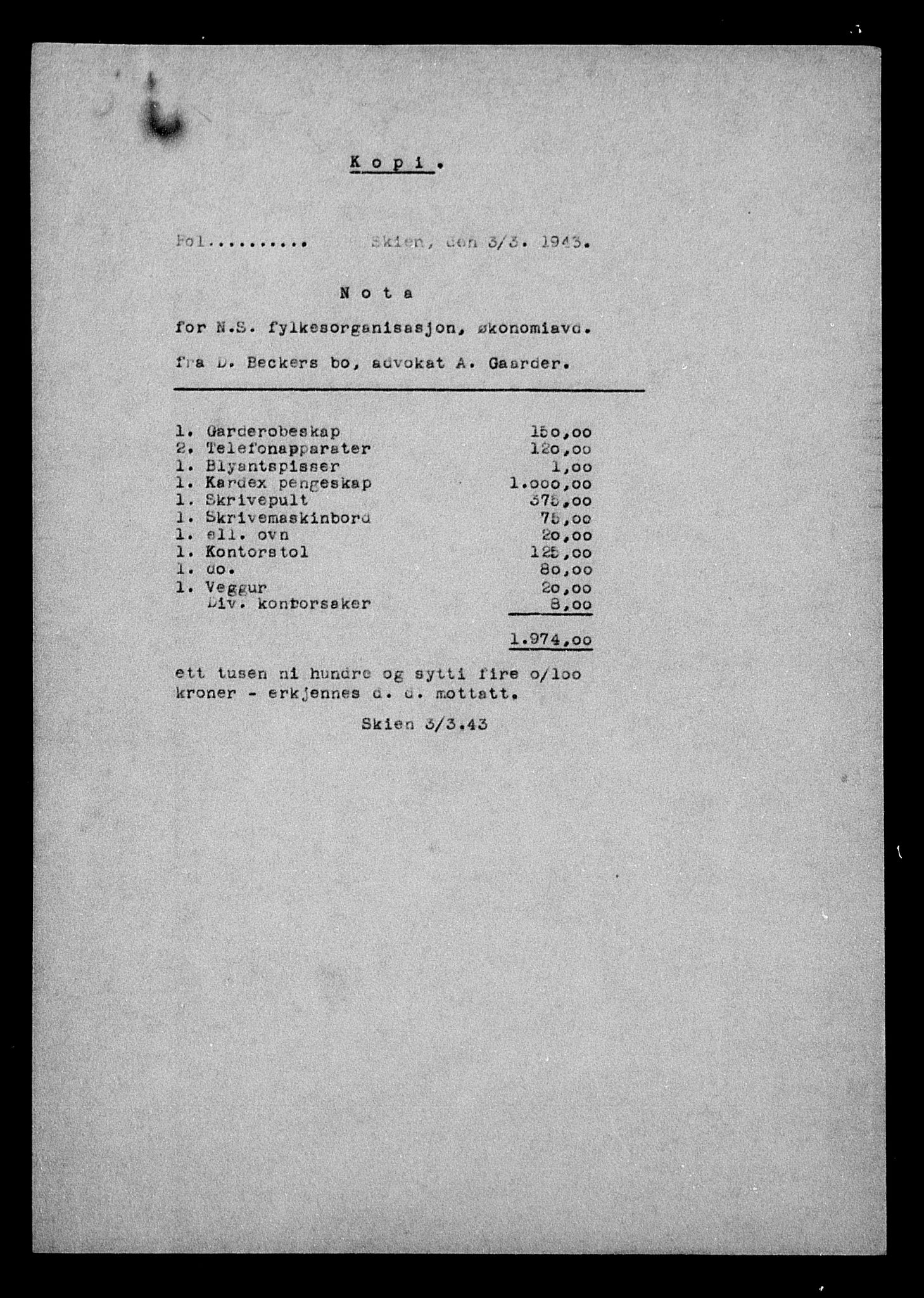 Justisdepartementet, Tilbakeføringskontoret for inndratte formuer, AV/RA-S-1564/H/Hc/Hcd/L0989: --, 1945-1947, p. 505