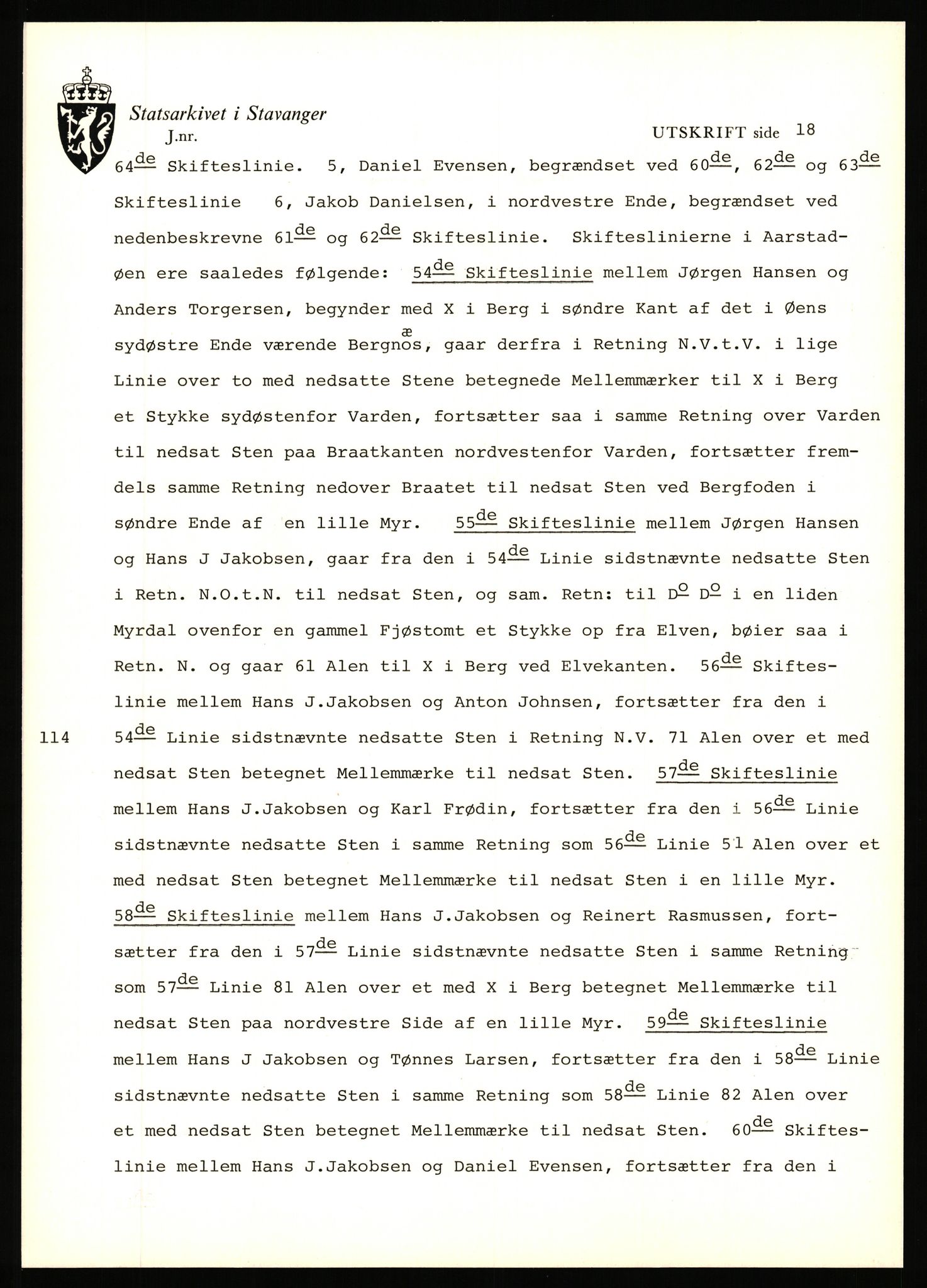 Statsarkivet i Stavanger, AV/SAST-A-101971/03/Y/Yj/L0101: Avskrifter sortert etter gårdsnavn: Årstad - Åse øvre, 1750-1930, p. 328