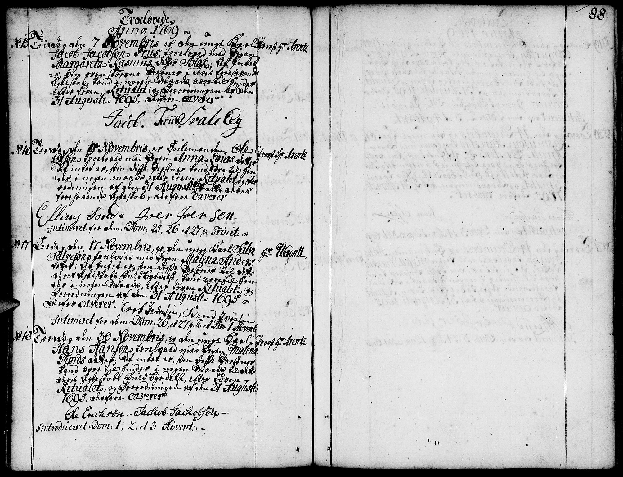 Domkirken sokneprestkontor, SAST/A-101812/001/30/30BA/L0004: Parish register (official) no. A 4, 1744-1782, p. 88