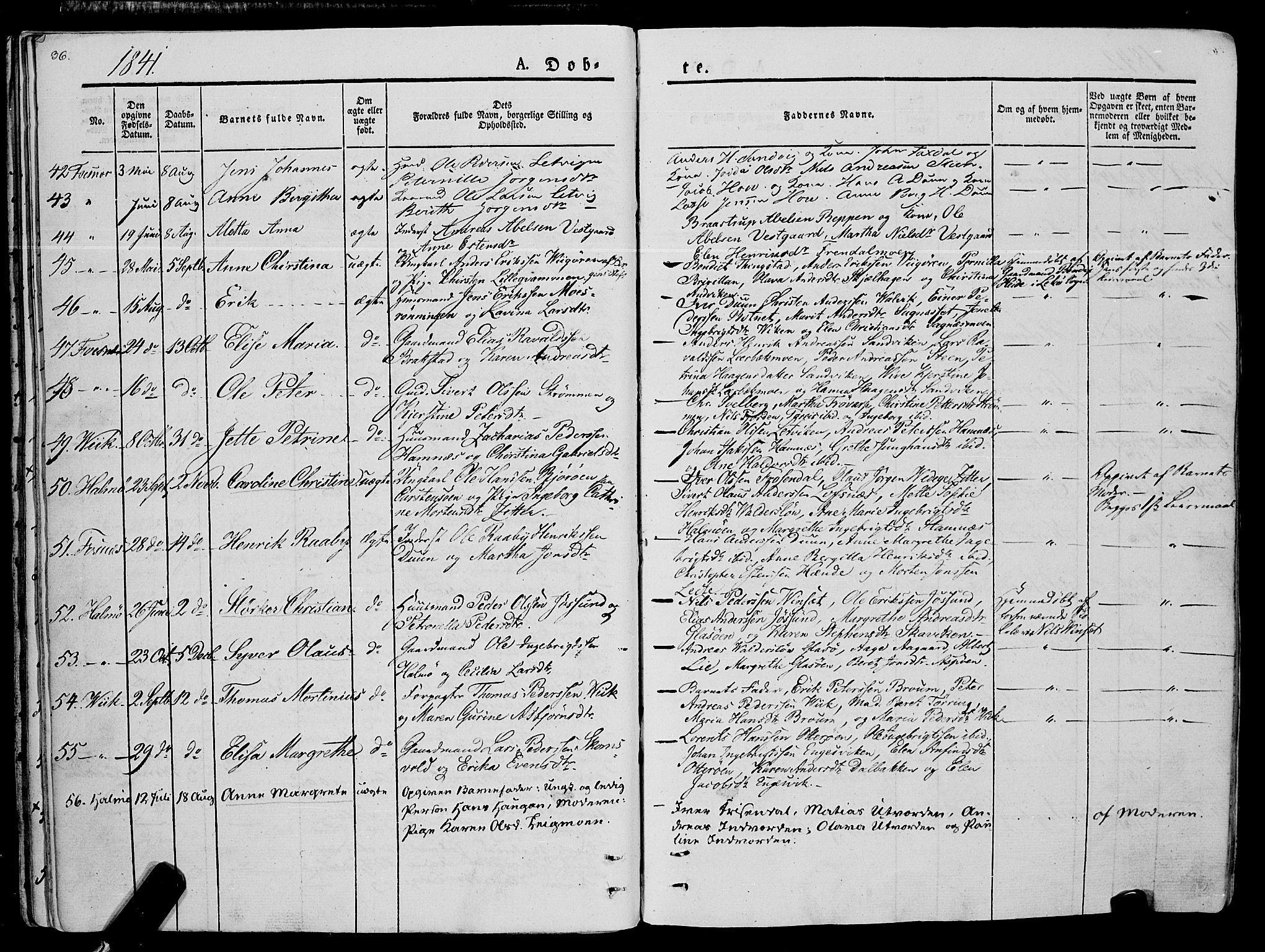 Ministerialprotokoller, klokkerbøker og fødselsregistre - Nord-Trøndelag, SAT/A-1458/773/L0614: Parish register (official) no. 773A05, 1831-1856, p. 36