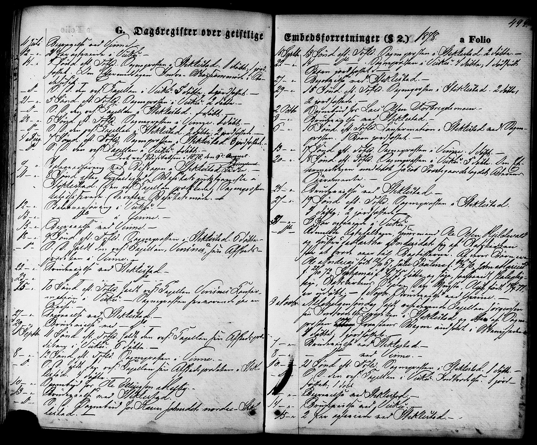 Ministerialprotokoller, klokkerbøker og fødselsregistre - Nord-Trøndelag, SAT/A-1458/723/L0242: Parish register (official) no. 723A11, 1870-1880, p. 499