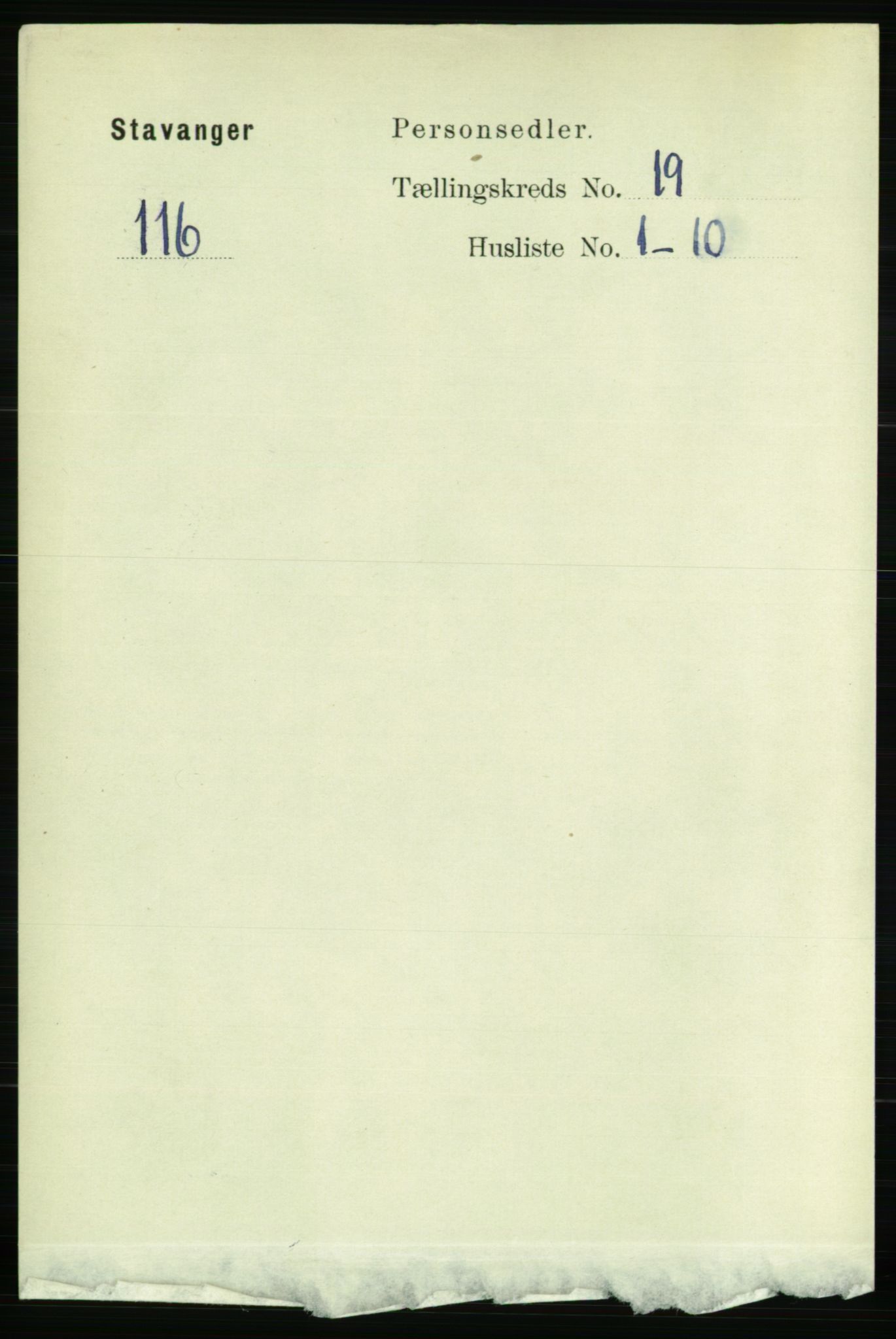 RA, 1891 census for 1103 Stavanger, 1891, p. 22431