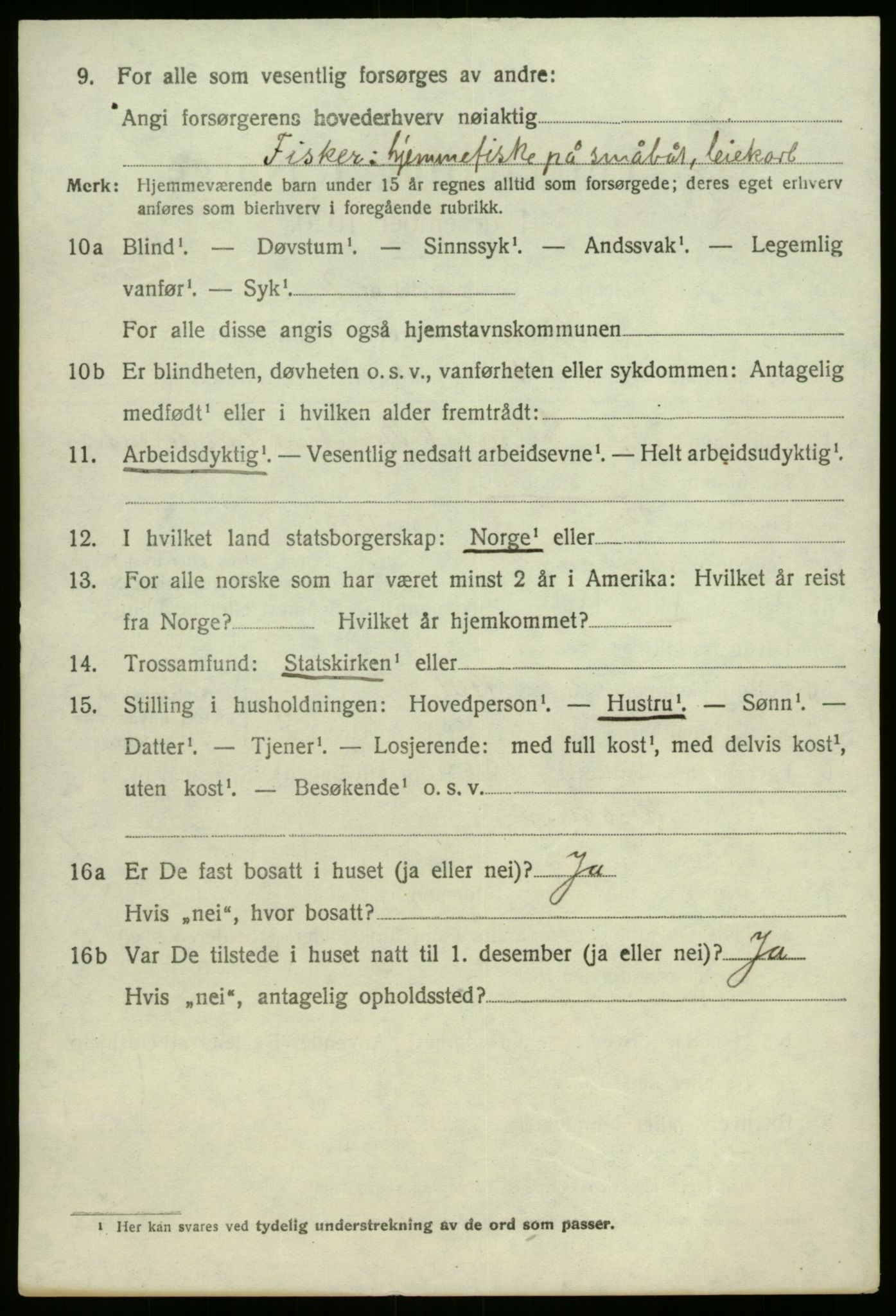 SAB, 1920 census for Kinn, 1920, p. 5578