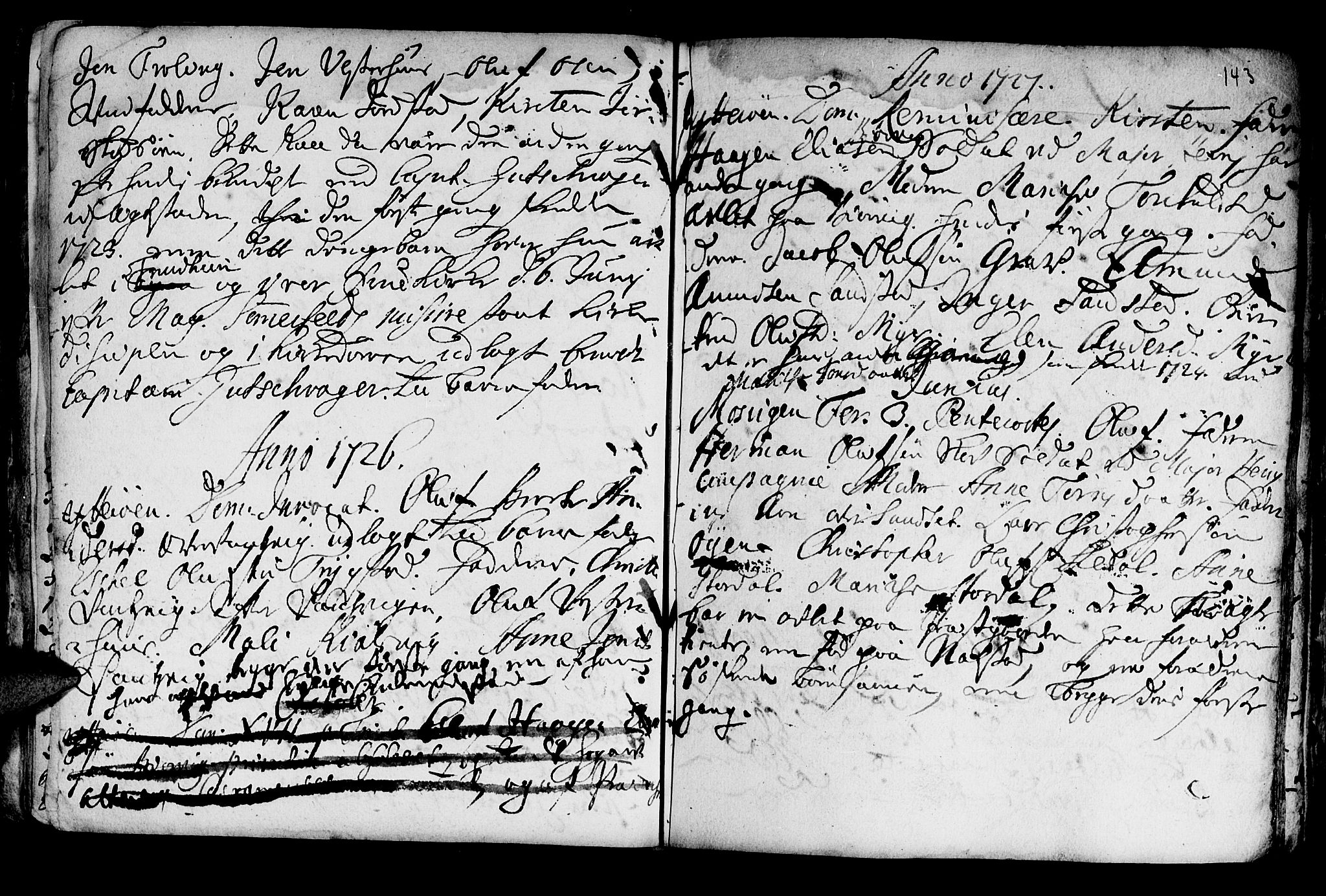 Ministerialprotokoller, klokkerbøker og fødselsregistre - Nord-Trøndelag, SAT/A-1458/722/L0215: Parish register (official) no. 722A02, 1718-1755, p. 143