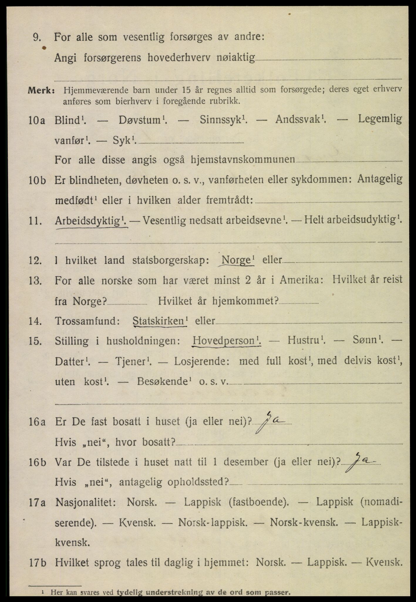 SAT, 1920 census for Grong, 1920, p. 4832