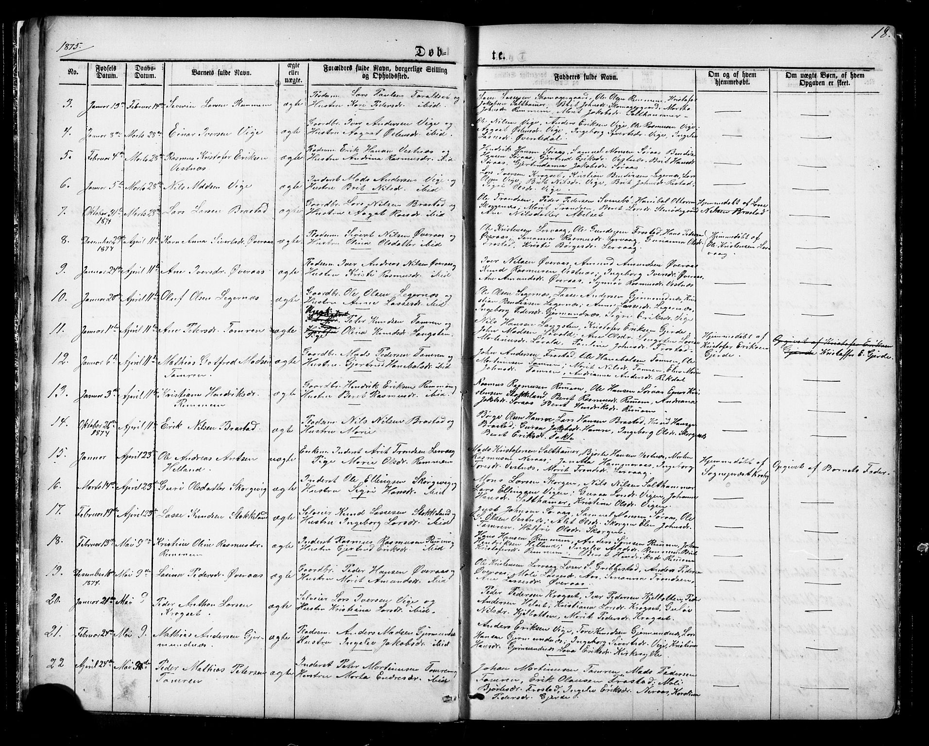 Ministerialprotokoller, klokkerbøker og fødselsregistre - Møre og Romsdal, AV/SAT-A-1454/539/L0536: Parish register (copy) no. 539C02, 1867-1913, p. 18