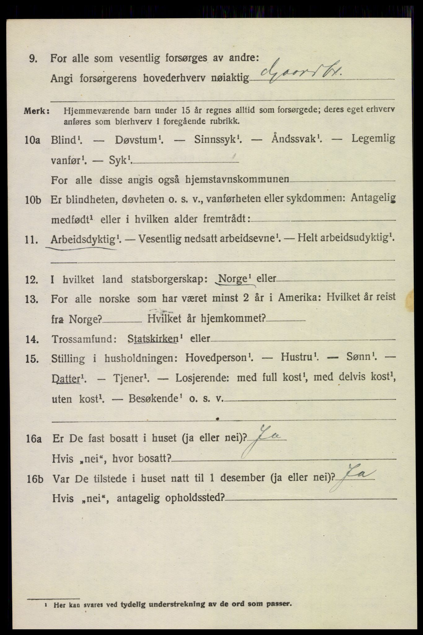 SAH, 1920 census for Sør-Fron, 1920, p. 6008