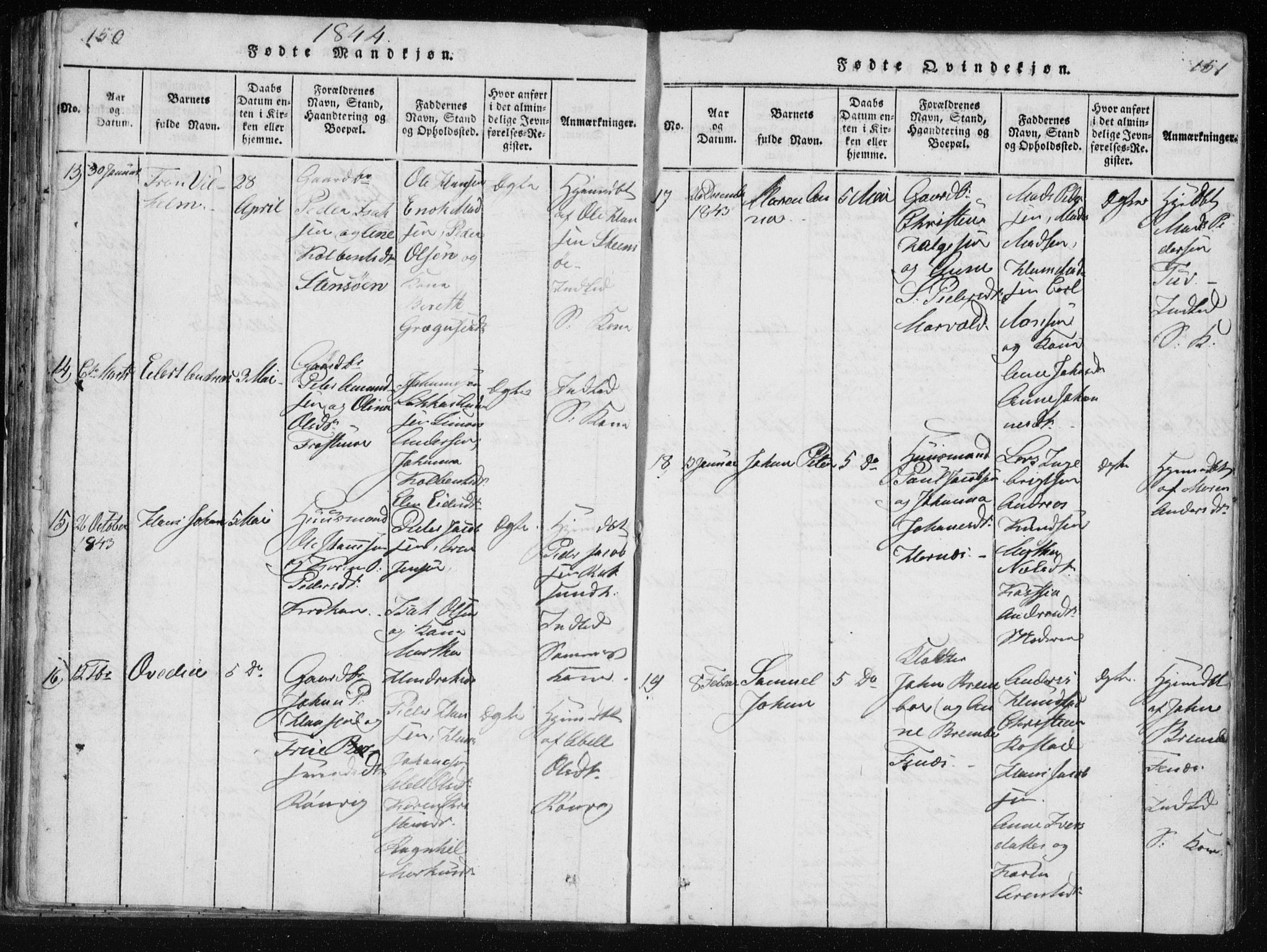 Ministerialprotokoller, klokkerbøker og fødselsregistre - Nordland, AV/SAT-A-1459/801/L0027: Parish register (copy) no. 801C02, 1835-1845, p. 150-151