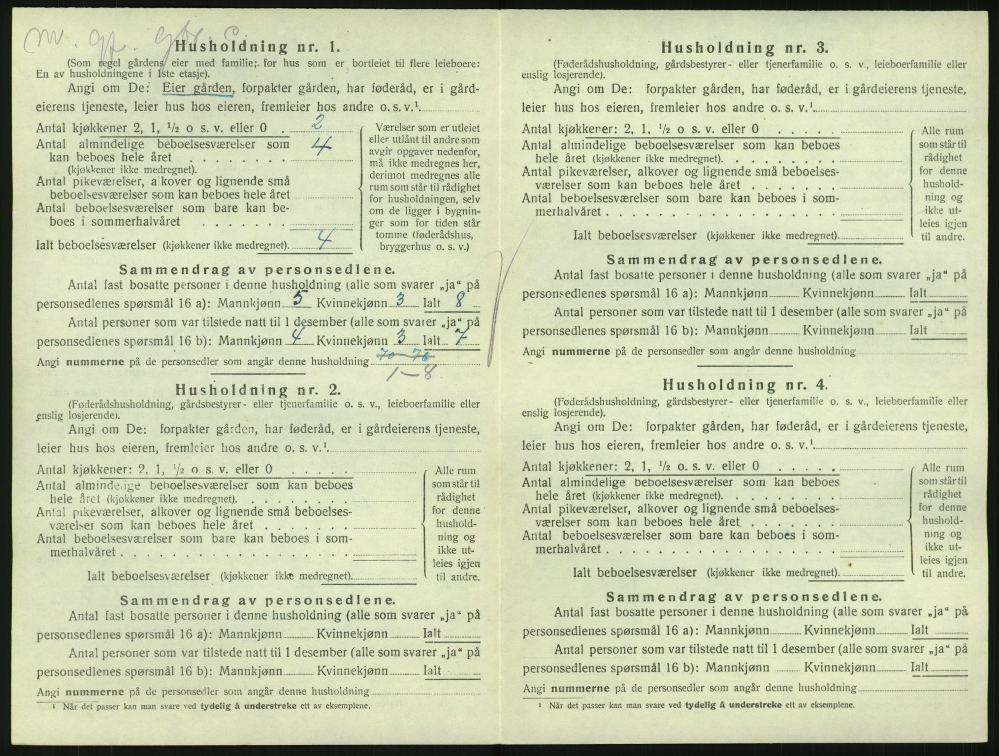 SAKO, 1920 census for Hedrum, 1920, p. 1622