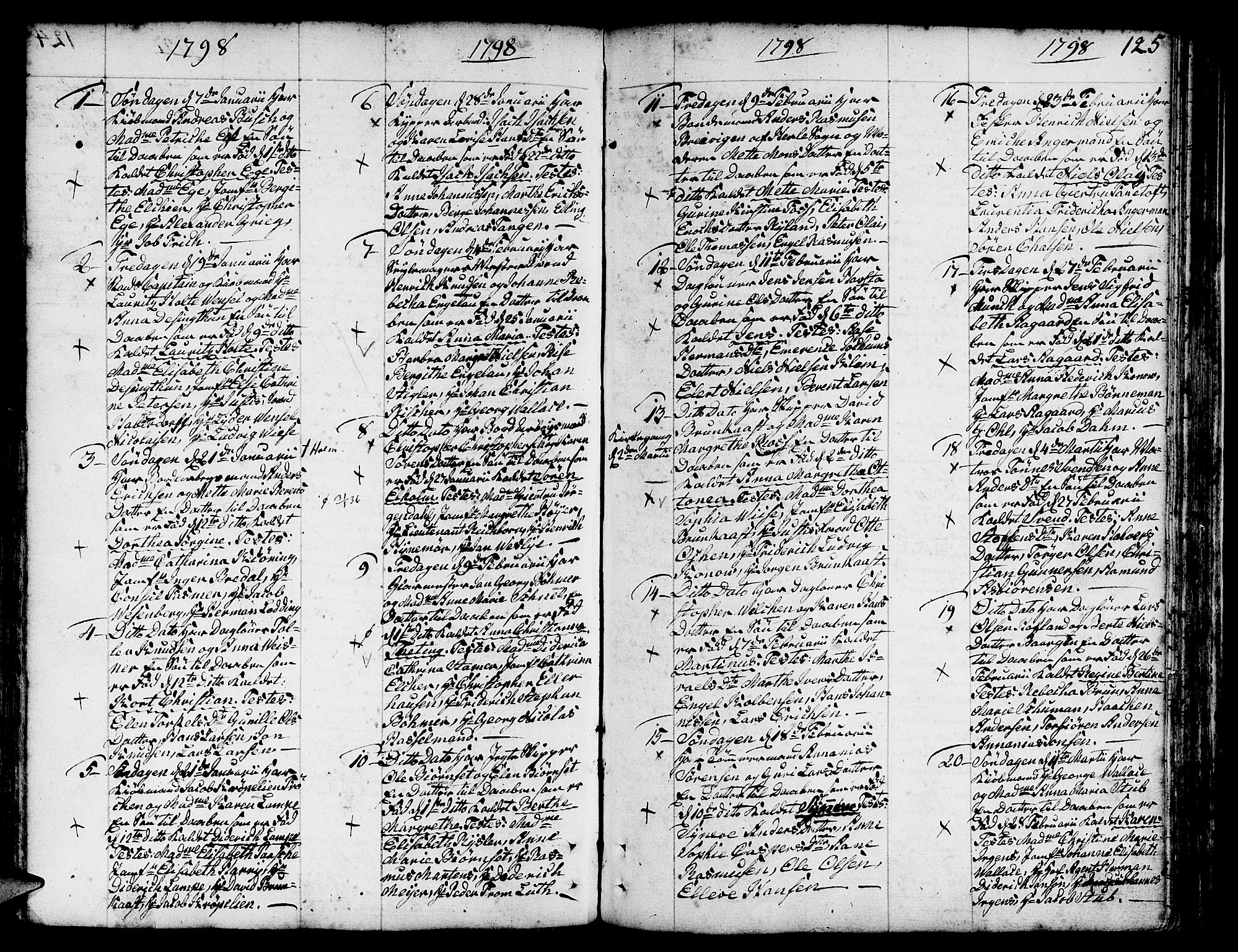 Nykirken Sokneprestembete, AV/SAB-A-77101/H/Haa/L0005: Parish register (official) no. A 5, 1775-1808, p. 125