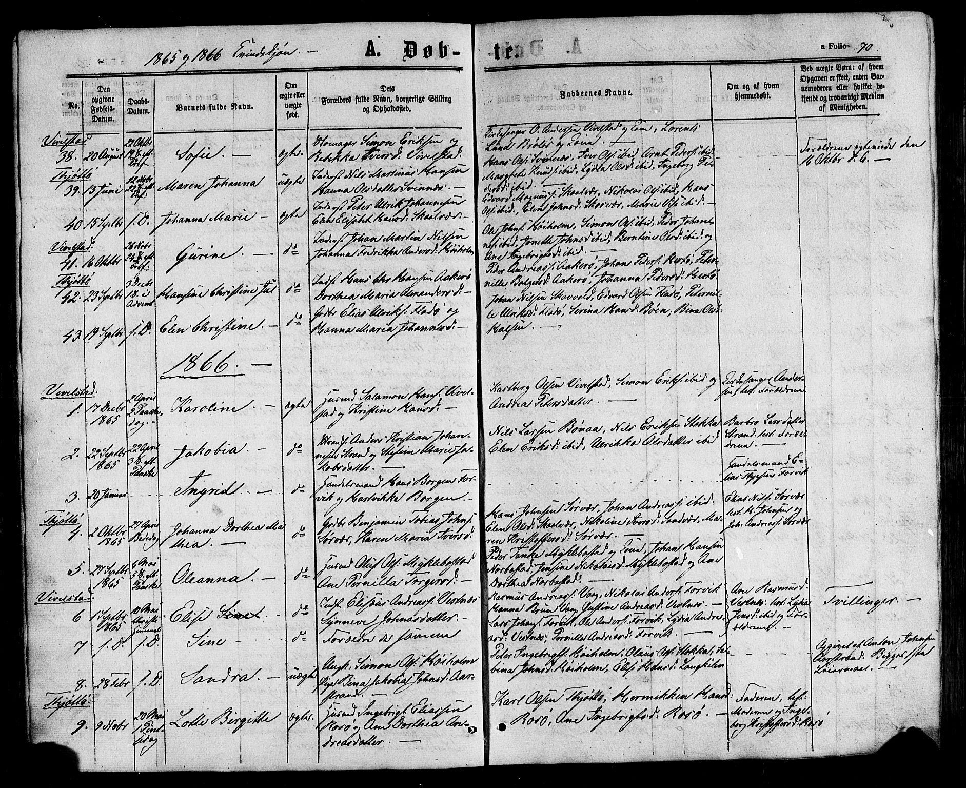 Ministerialprotokoller, klokkerbøker og fødselsregistre - Nordland, AV/SAT-A-1459/817/L0262: Parish register (official) no. 817A03/ 1, 1862-1877, p. 70