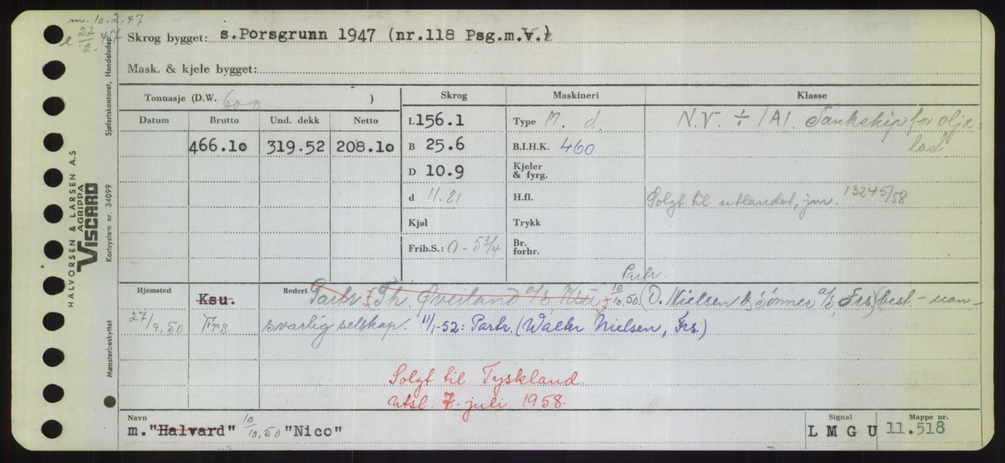 Sjøfartsdirektoratet med forløpere, Skipsmålingen, RA/S-1627/H/Hd/L0026: Fartøy, N-Norhol, p. 175