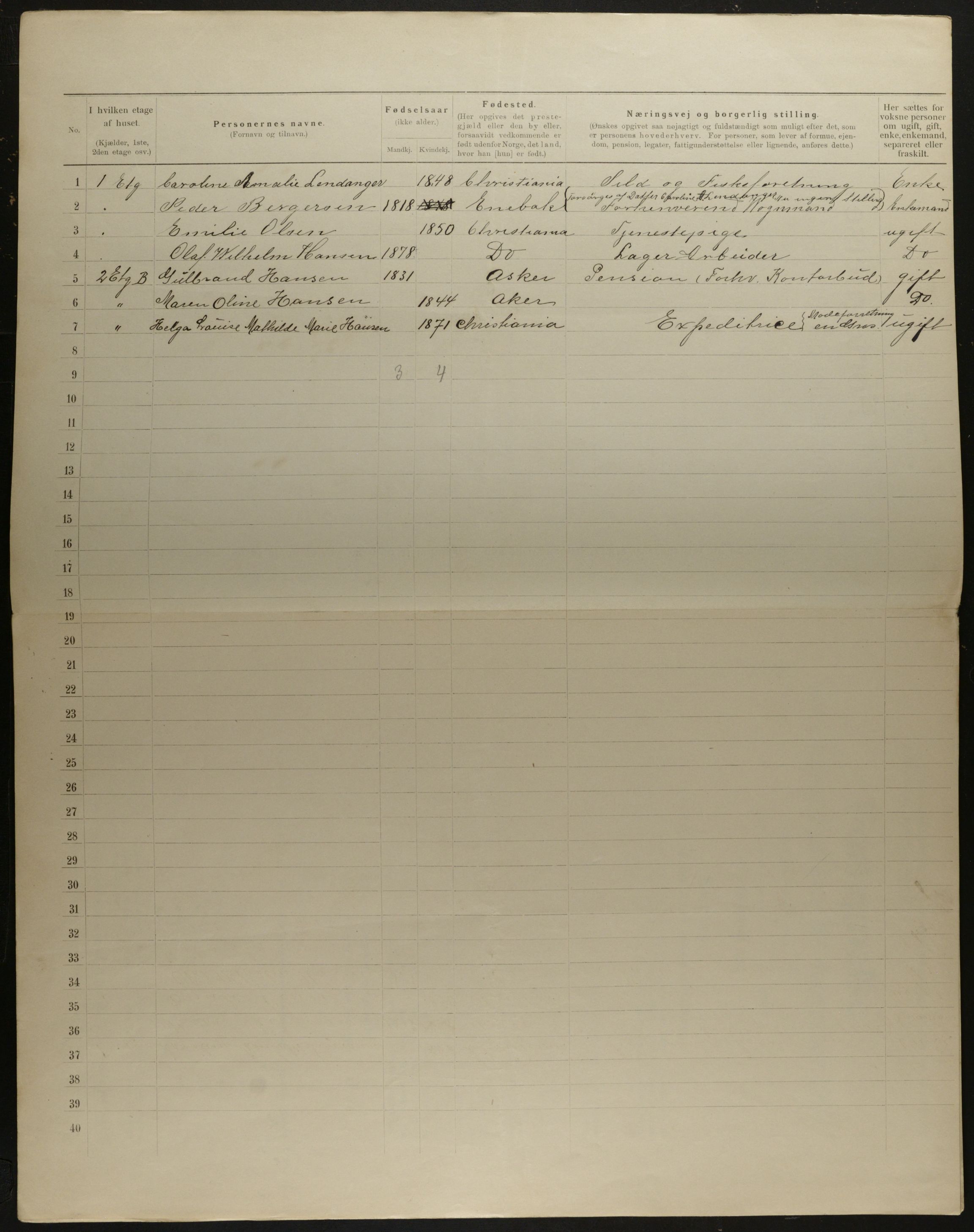 OBA, Municipal Census 1901 for Kristiania, 1901, p. 12471