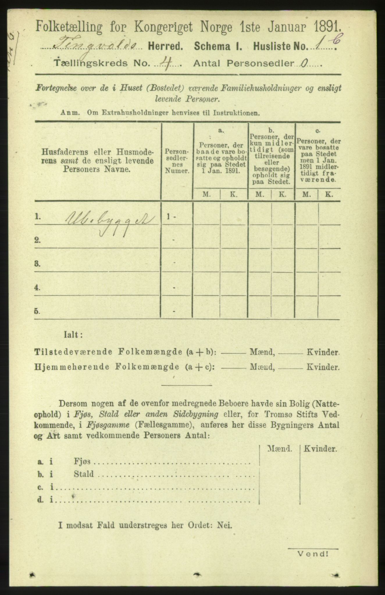 RA, 1891 census for 1560 Tingvoll, 1891, p. 1531