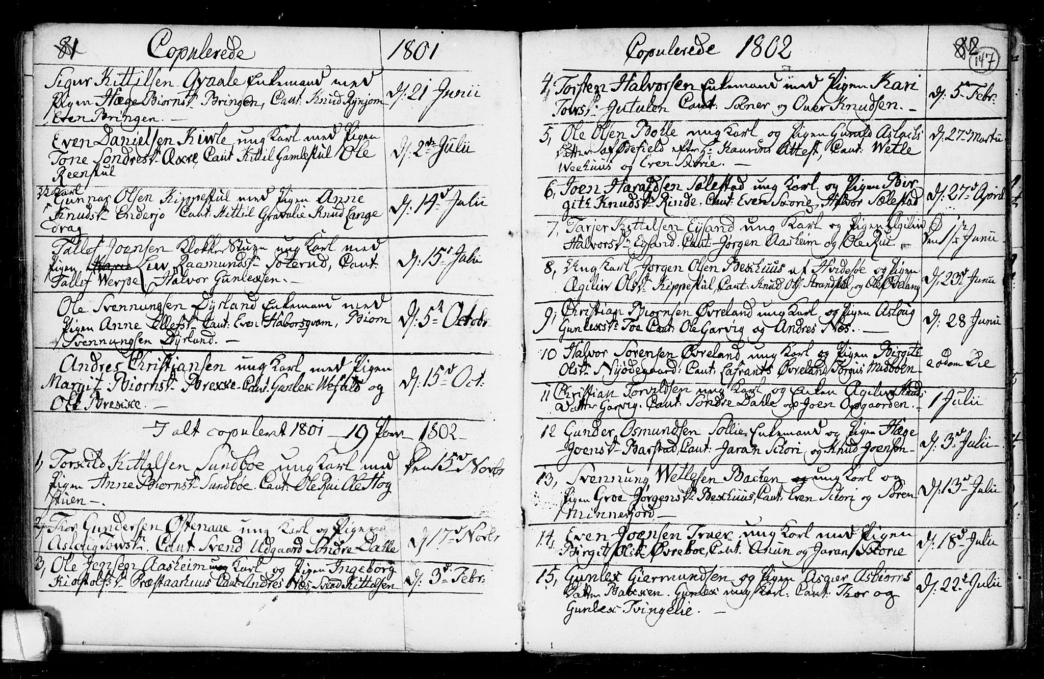 Seljord kirkebøker, SAKO/A-20/F/Fa/L0008: Parish register (official) no. I 8, 1755-1814, p. 147
