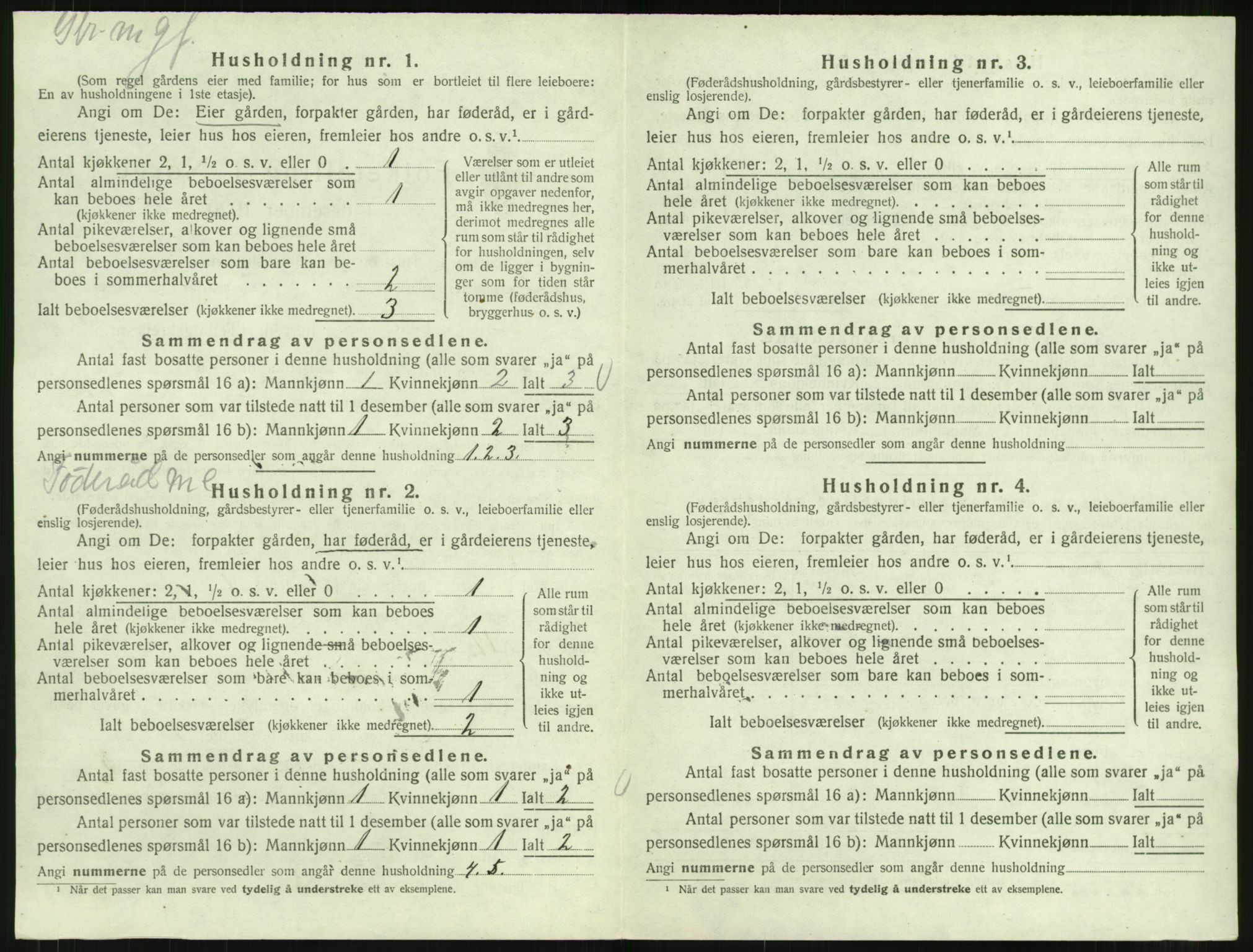 SAT, 1920 census for Kornstad, 1920, p. 324