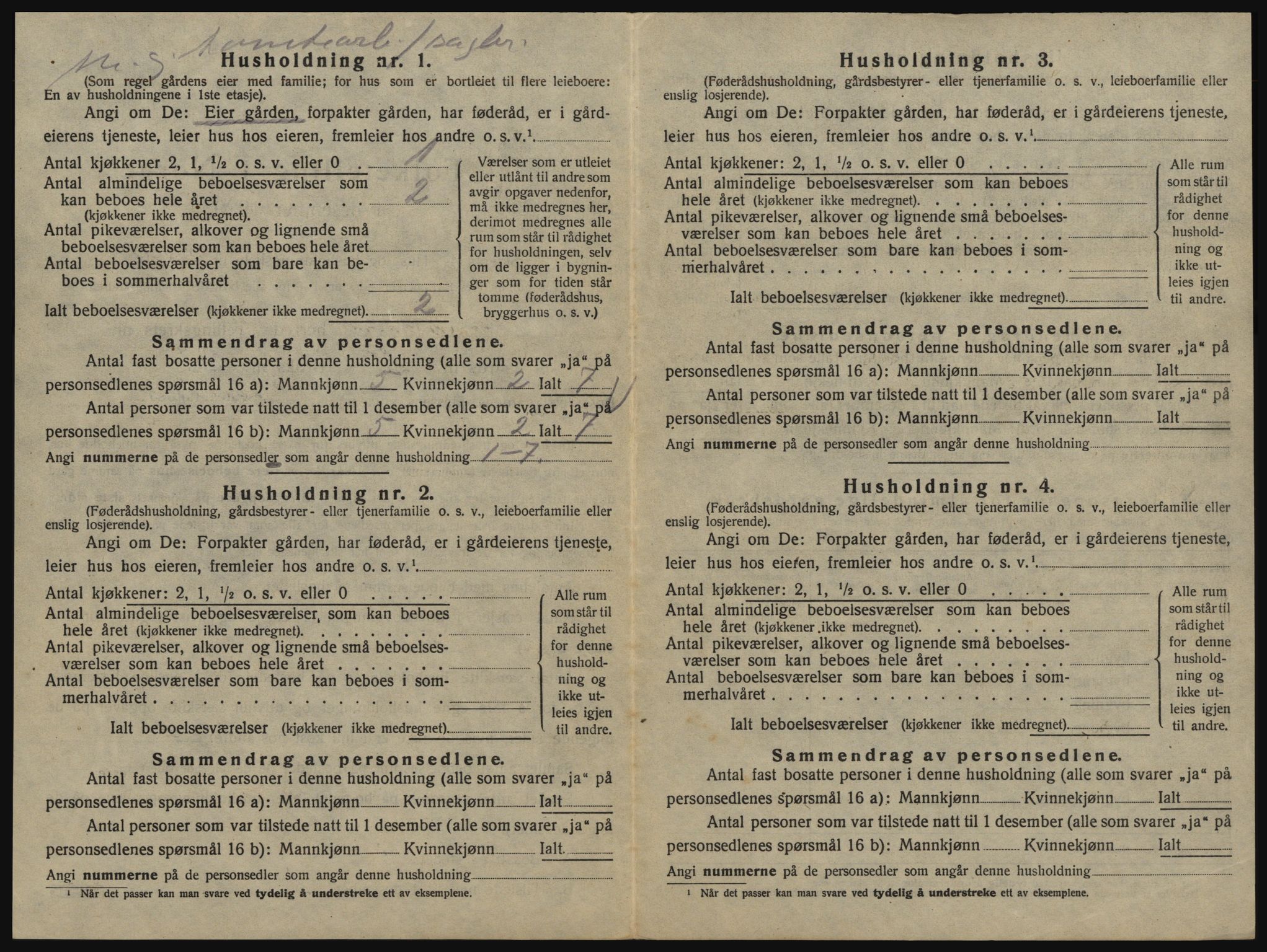 SAO, 1920 census for Glemmen, 1920, p. 2740